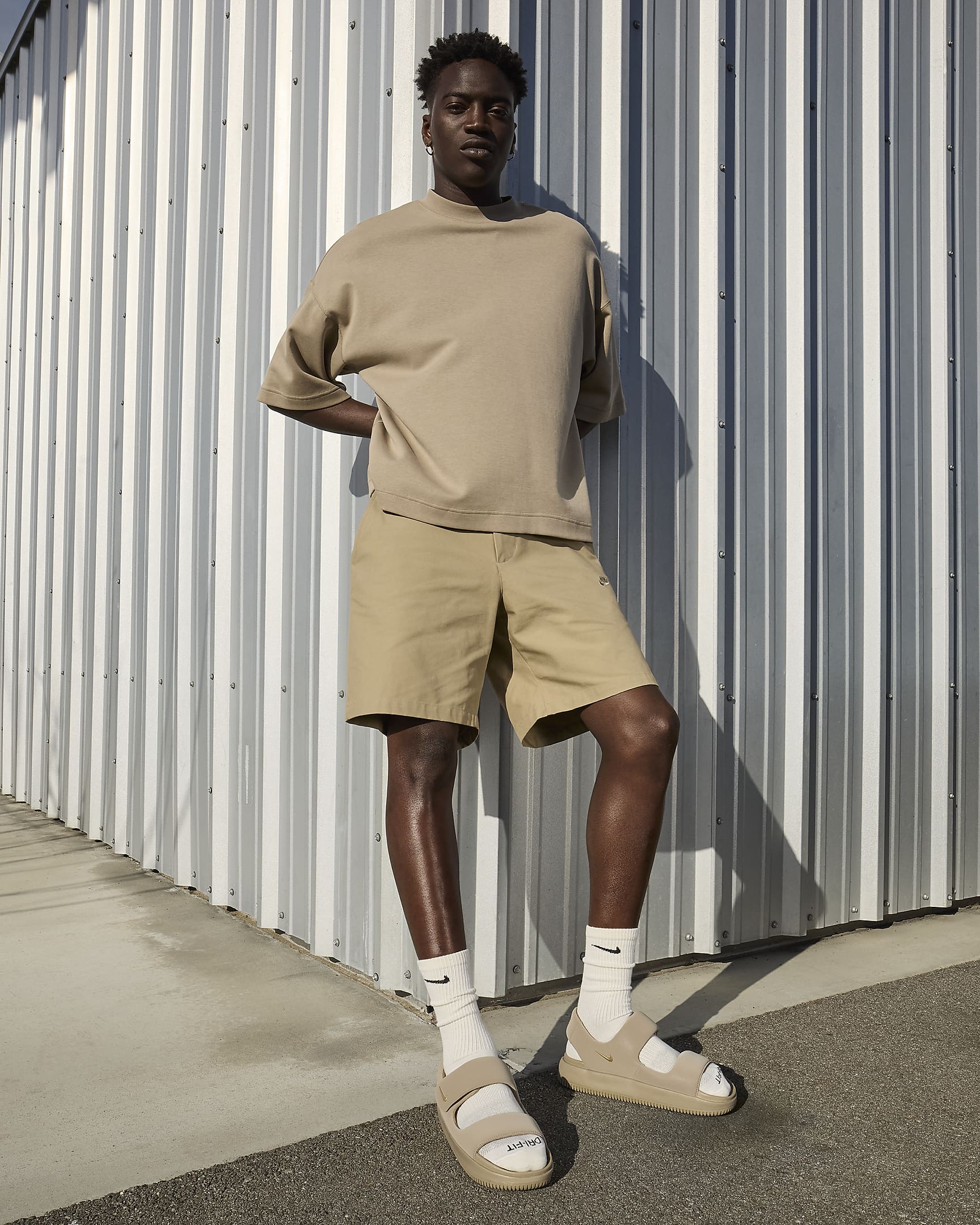 Nike Calm herresandaler - Khaki/Khaki/Khaki