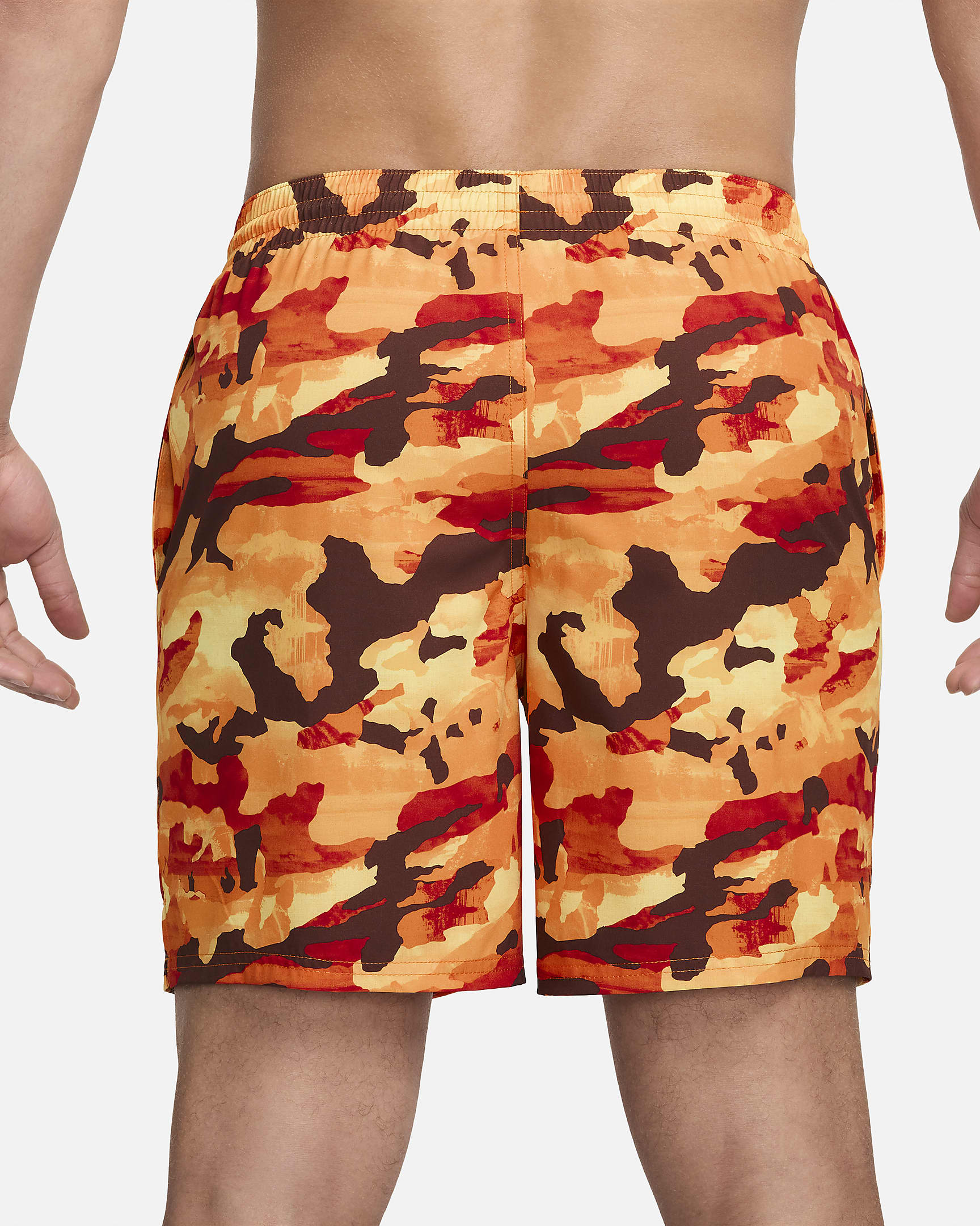 Shorts de voleibol de 18 cm para hombre Natación Nike Classic Camo - Mandarina brillante