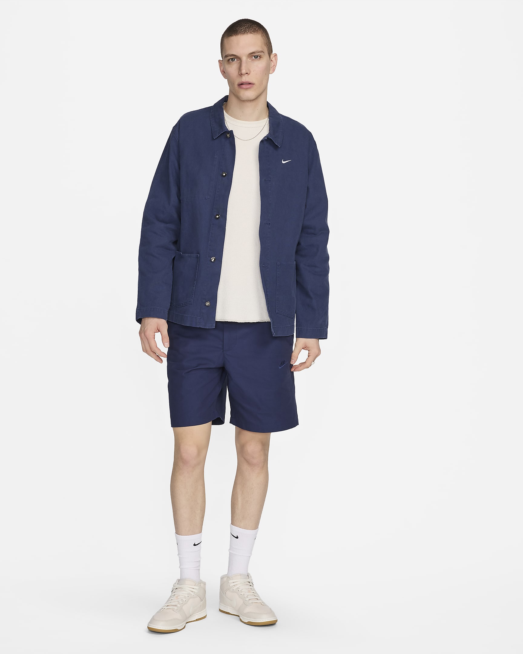 Nike Club chinoshorts voor heren - Midnight Navy/Midnight Navy