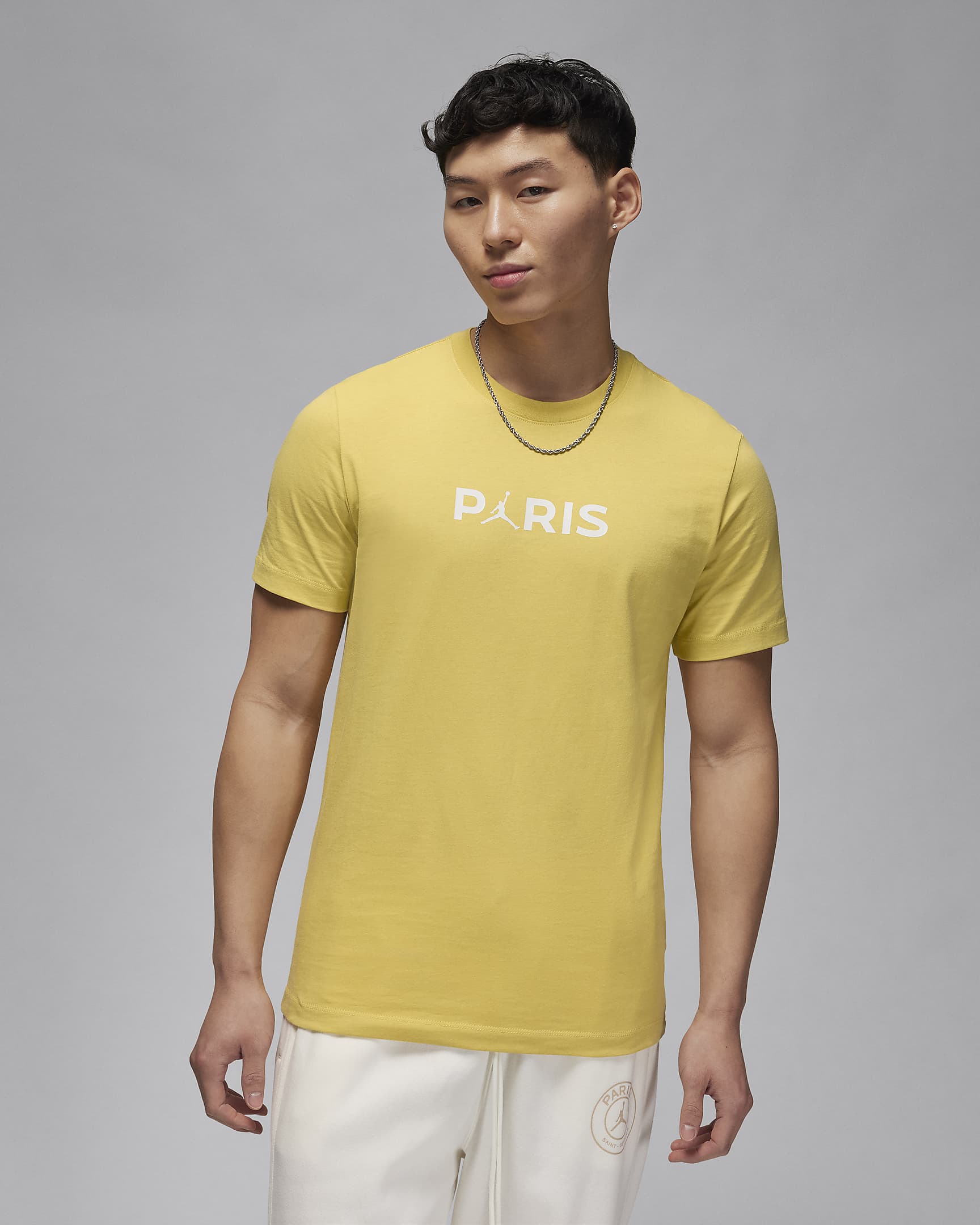 パリ サンジェルマン(PSG) メンズ Tシャツ - サターンゴールド/セイル