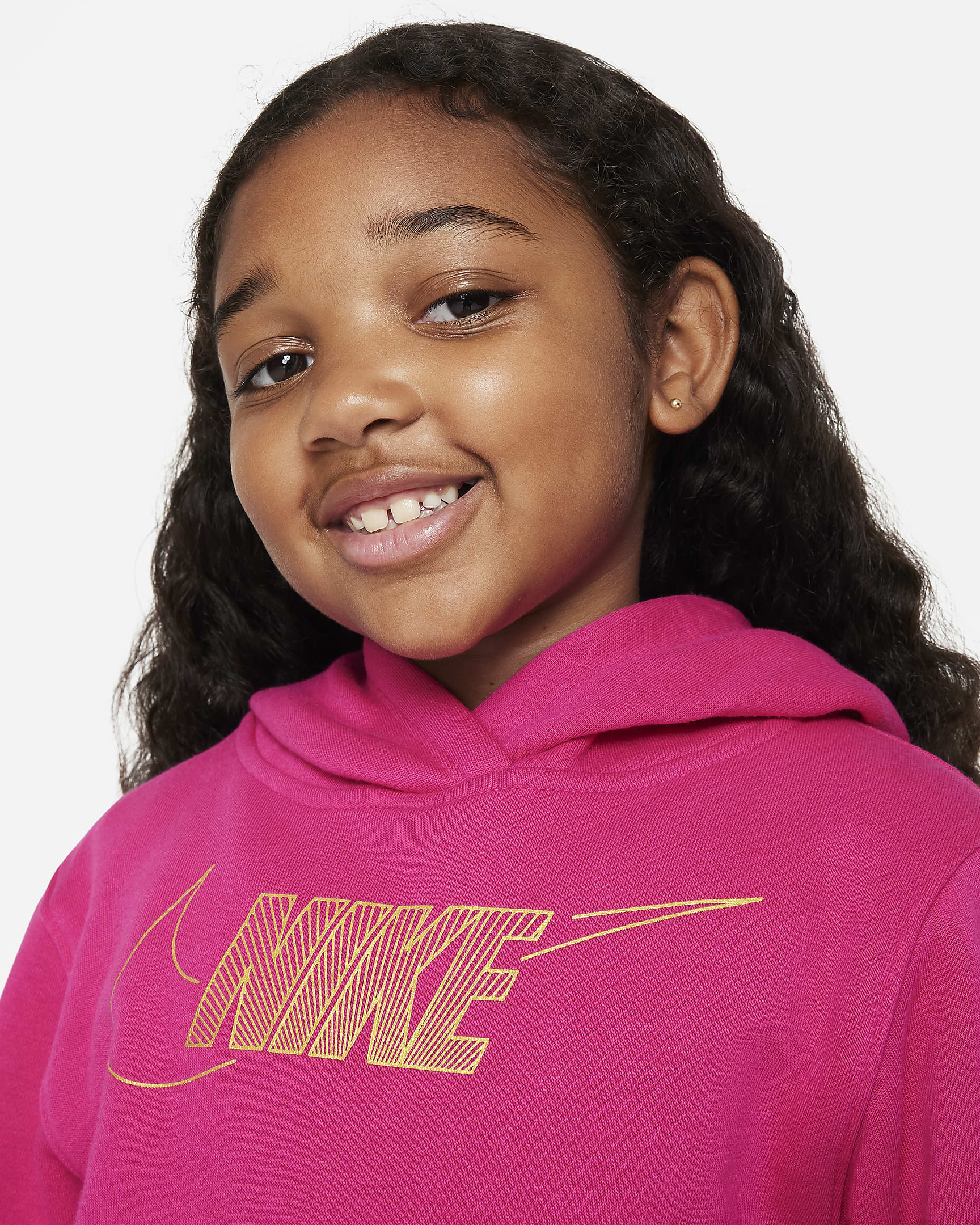 Nike Sportswear Club Fleece Holiday Shine Hoodie Little Kids Hoodie ...