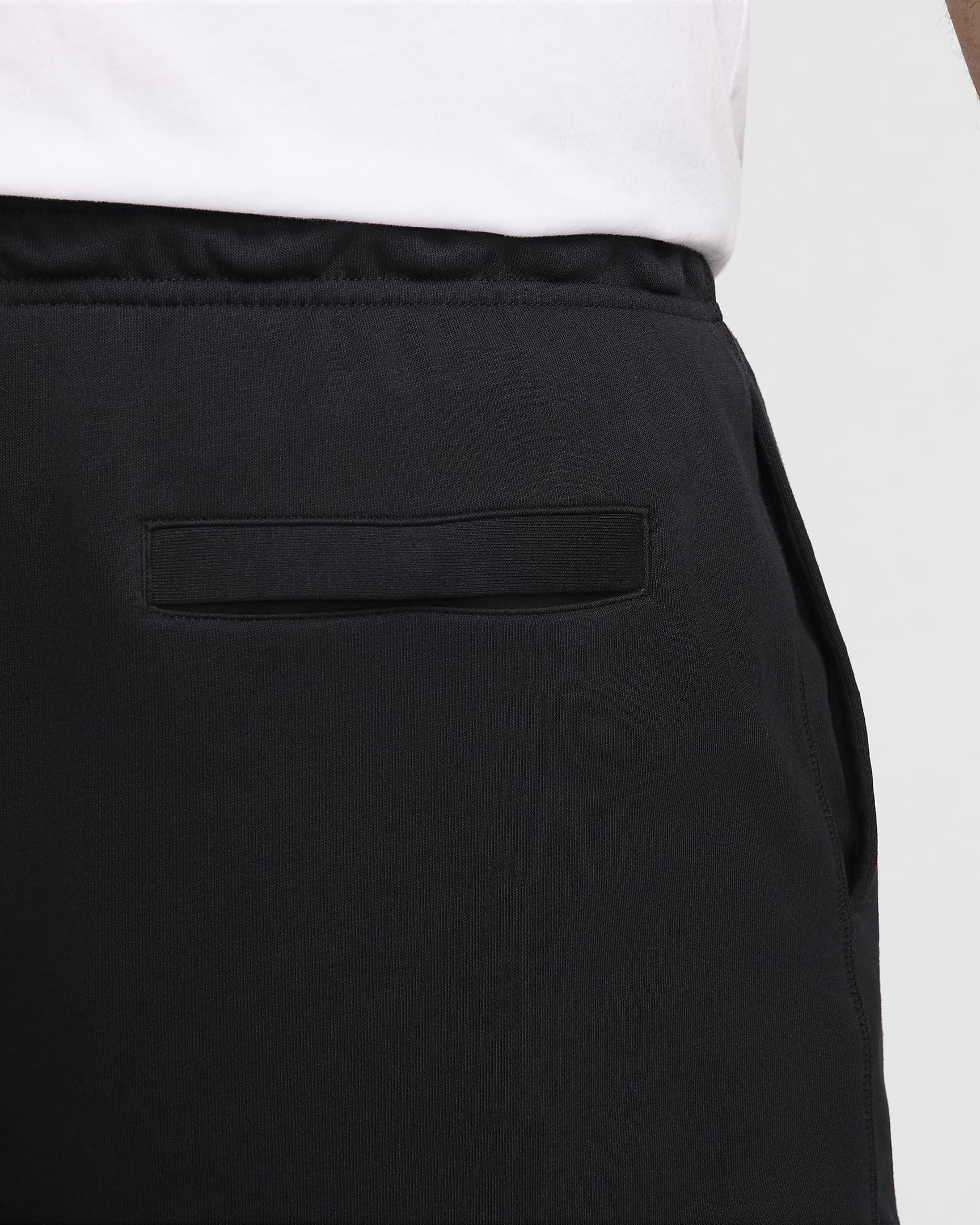 Nike Club Flow-Shorts aus French Terry für Herren - Schwarz/Schwarz/Weiß