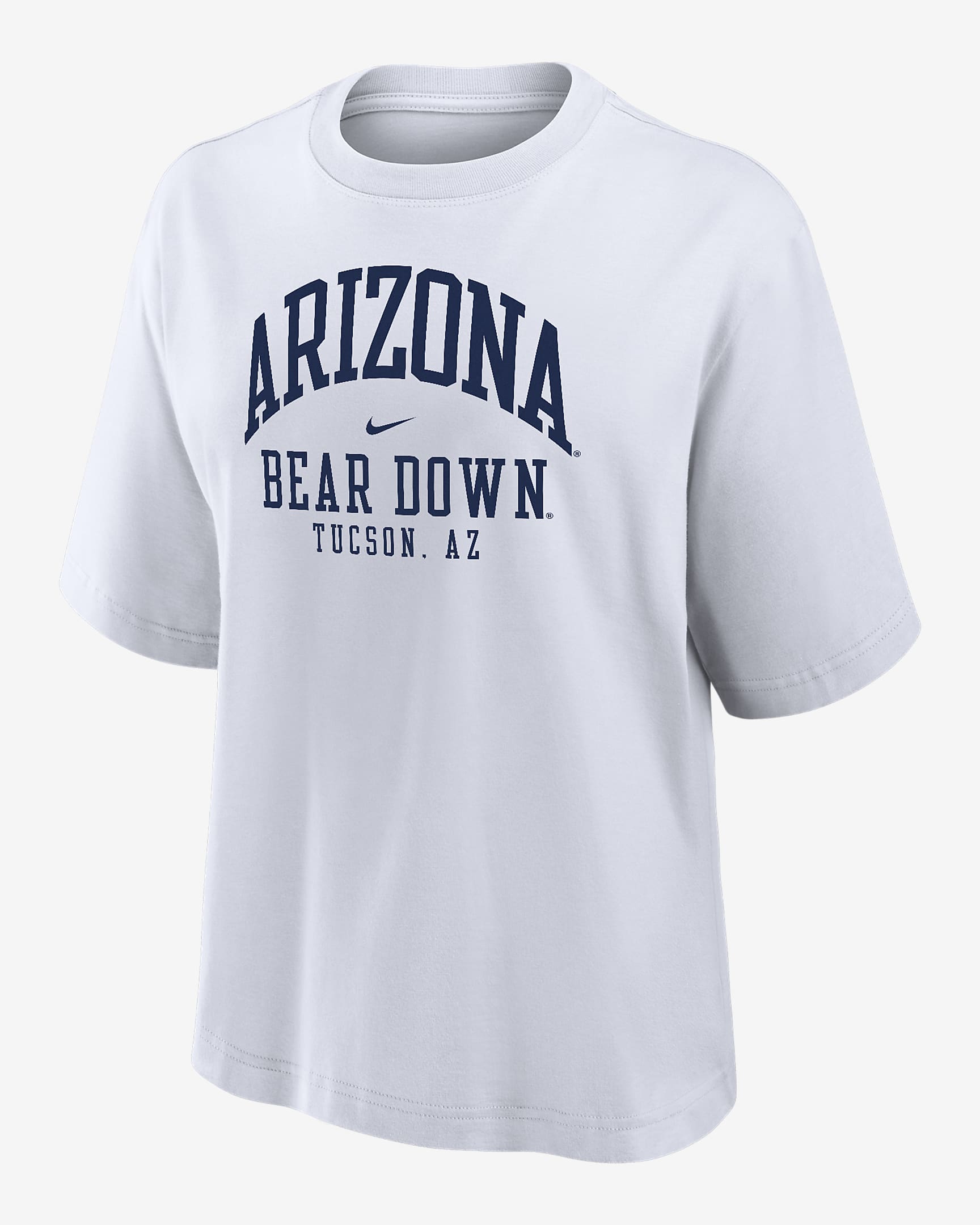 Arizona Women's Nike College Boxy T-Shirt - White