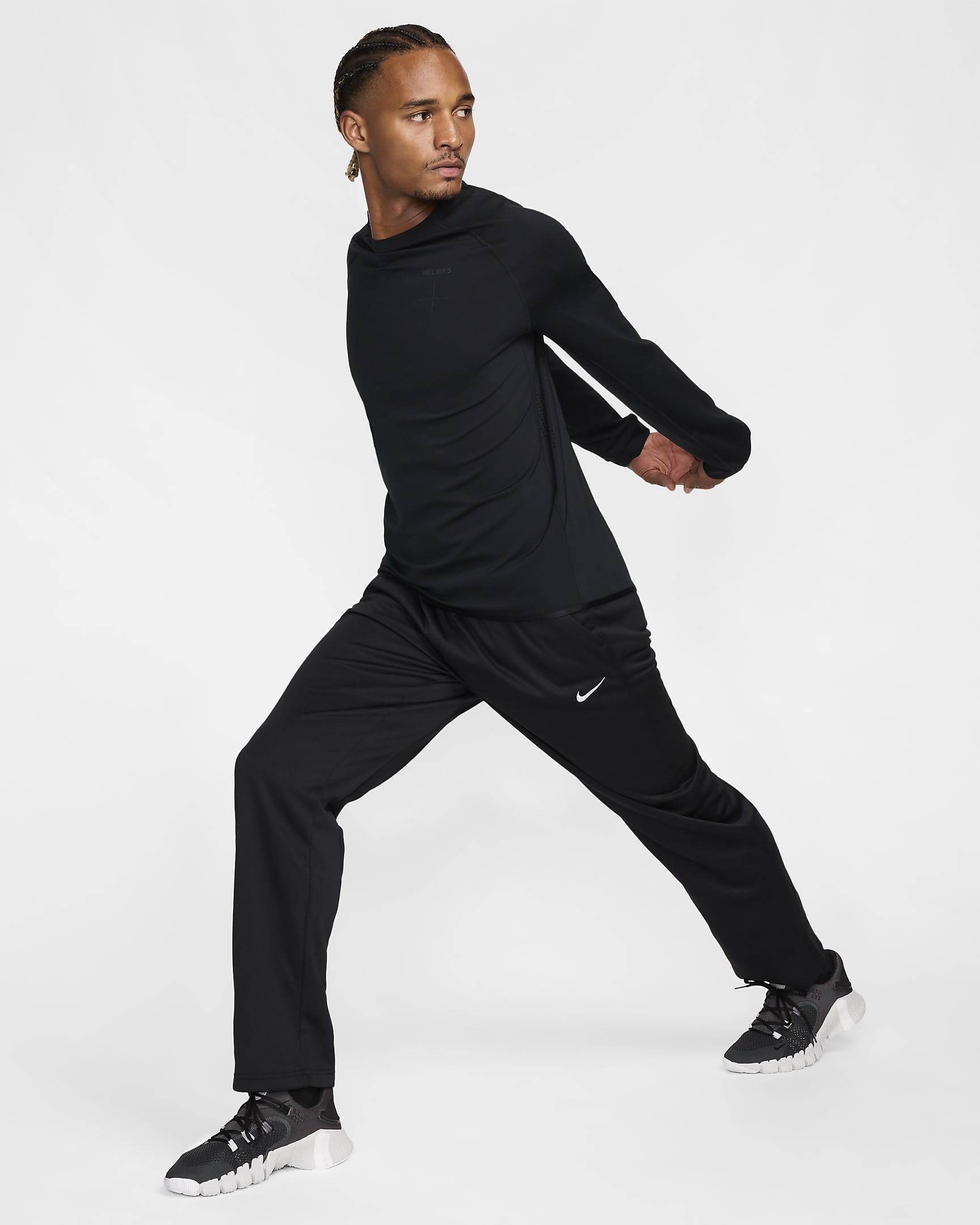 Nike Stealth A.P.S. Vielseitiges Dri-FIT ADV Rundhalsshirt (Herren) - Schwarz/Anthracite