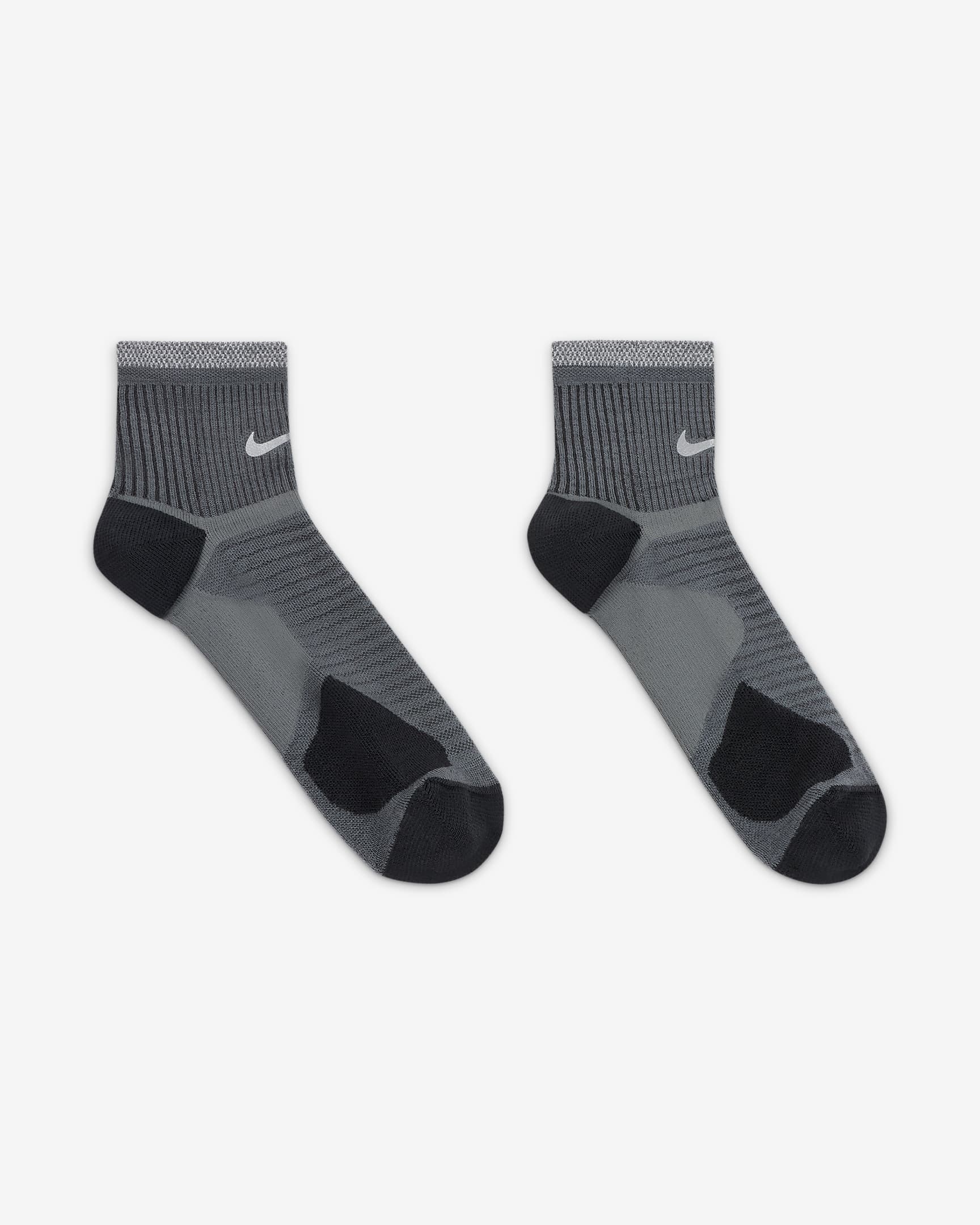 Nike Spark Wool Running Ankle Socks - Smoke Grey/Dark Smoke Grey/Black/Reflect Silver