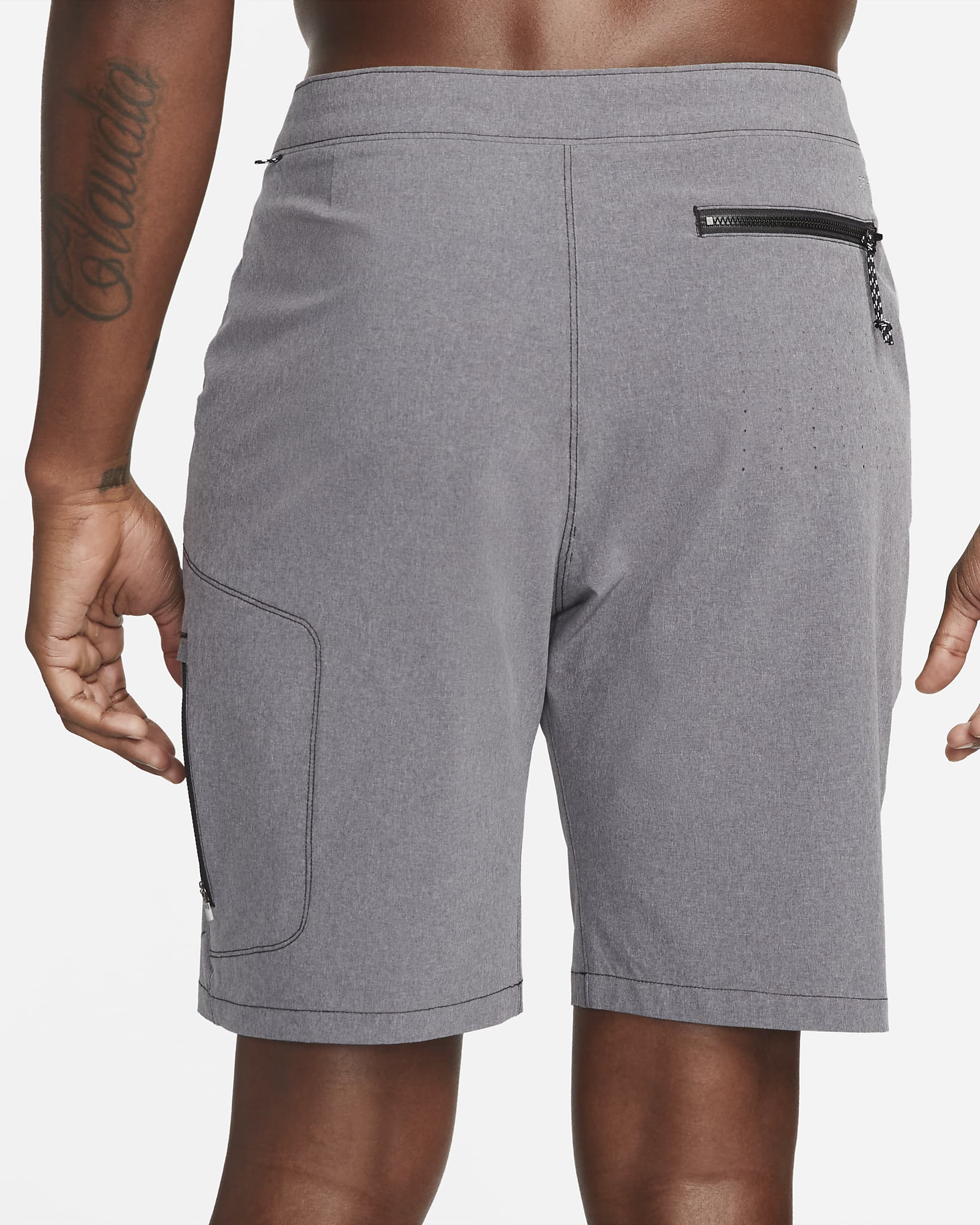 Nike Flow Men's 23cm (approx.) Hybrid Swimming Shorts - Dark Grey Heather/Black