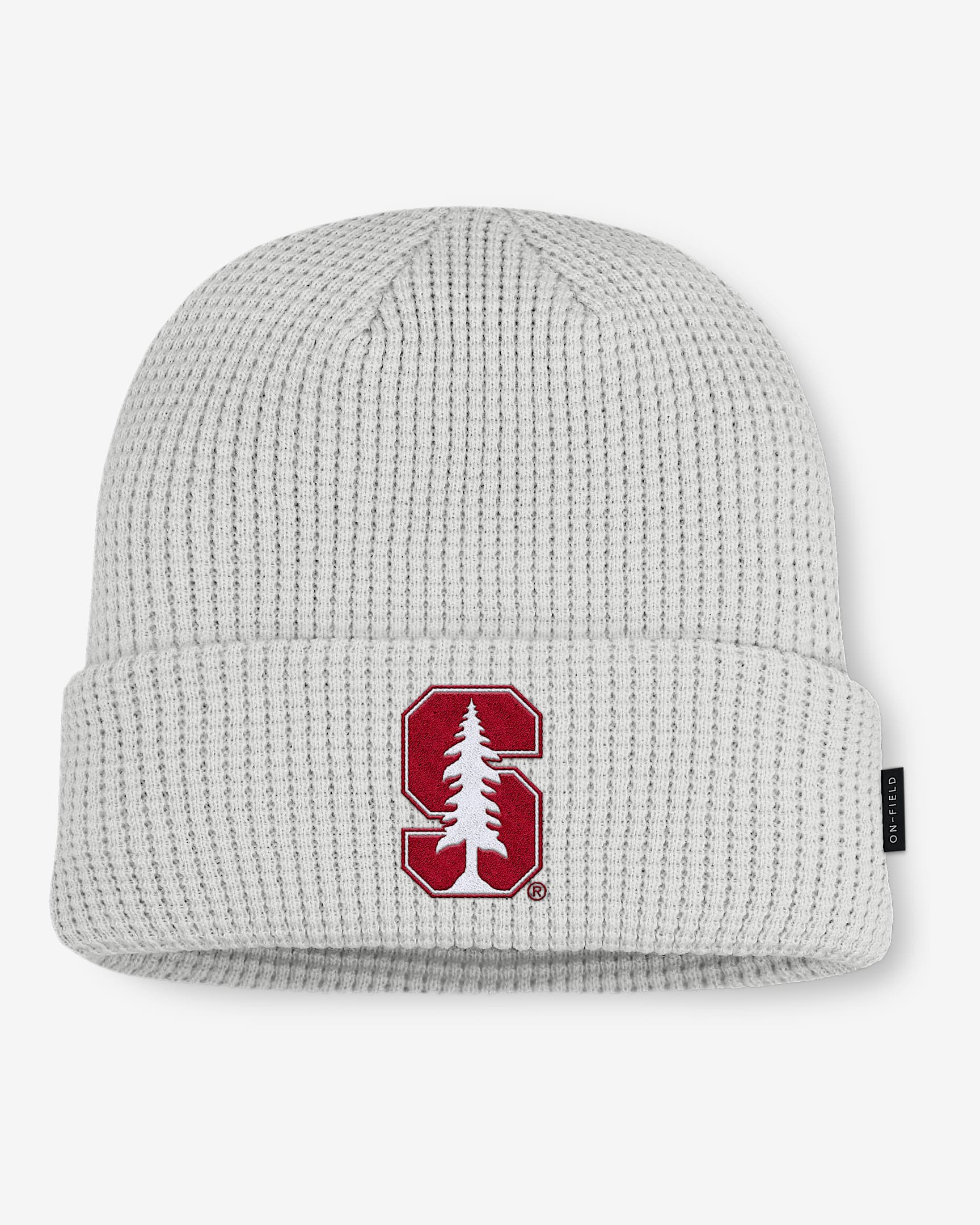 Gorro con dobladillo universitario Nike para hombre Stanford Utility Off-Field - Gris