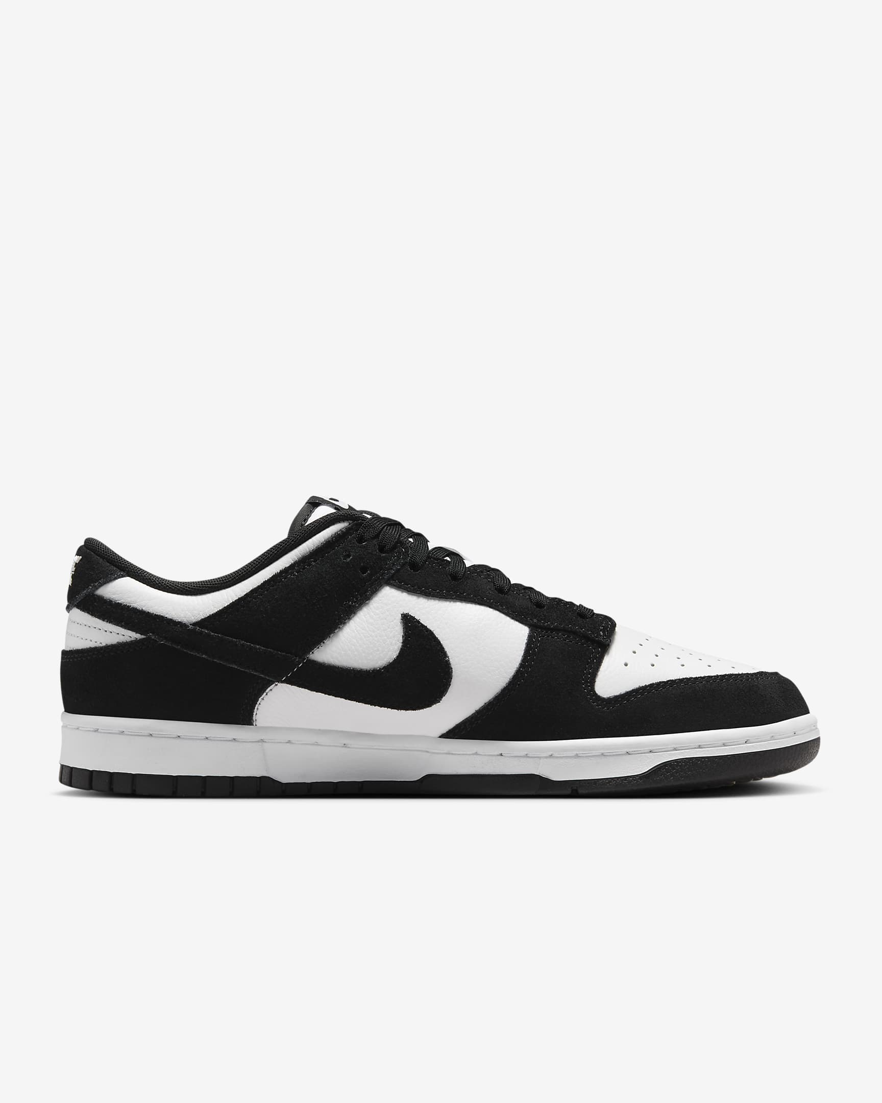 Nike Dunk Low Retro Men's Shoes - White/White/Black