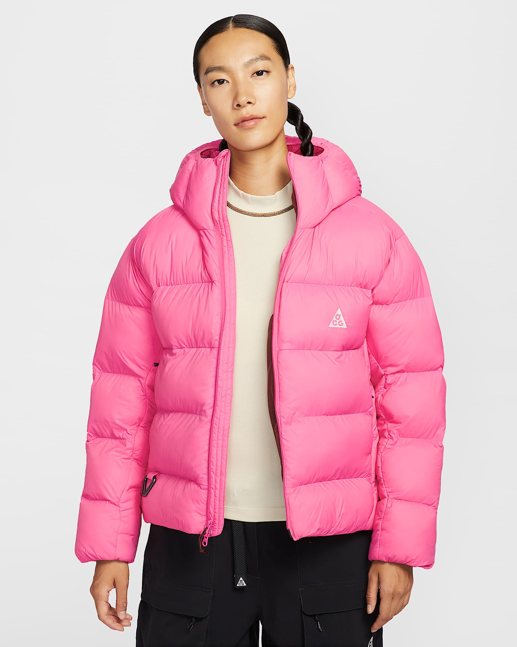 Nike ACG 'Lunar Lake' PrimaLoft® Women's Therma-FIT ADV Loose Hooded Jacket - Pinksicle/Pinksicle/Red Sepia/Summit White