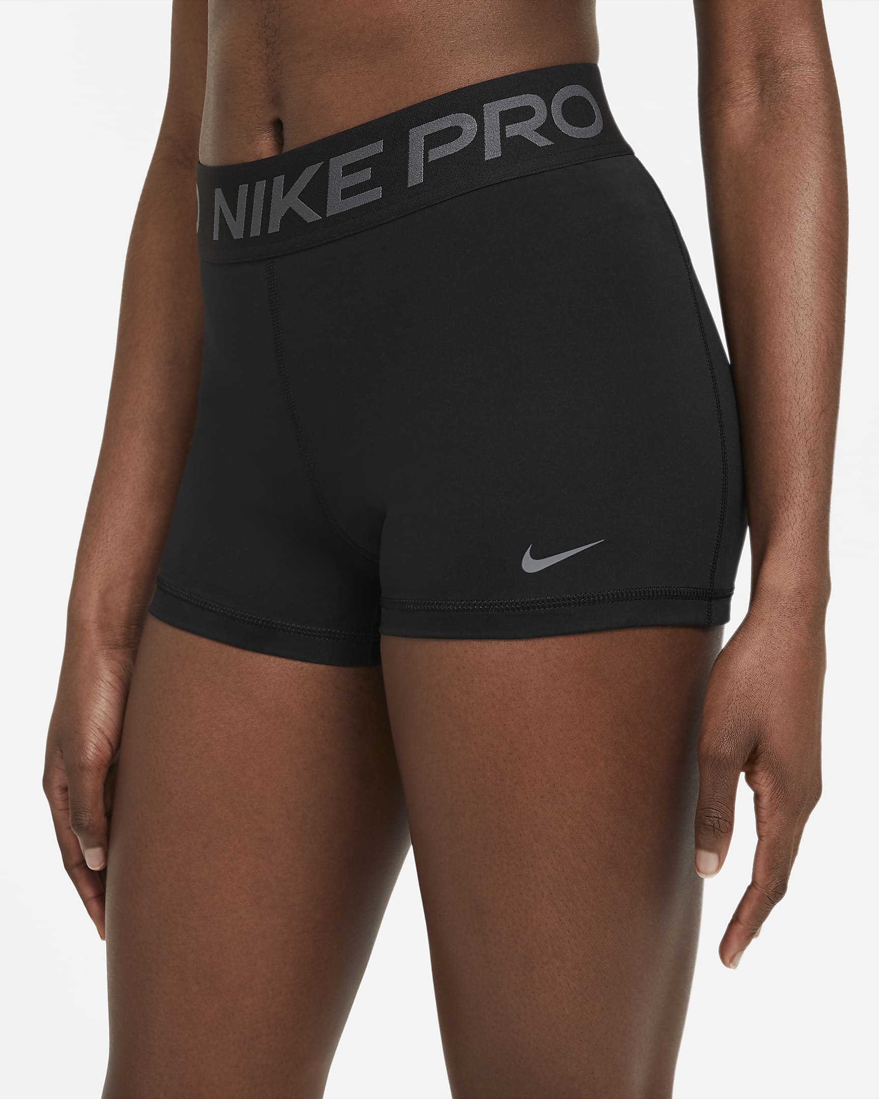 Nike Pro Women's 3" Shorts - Black/Iron Grey