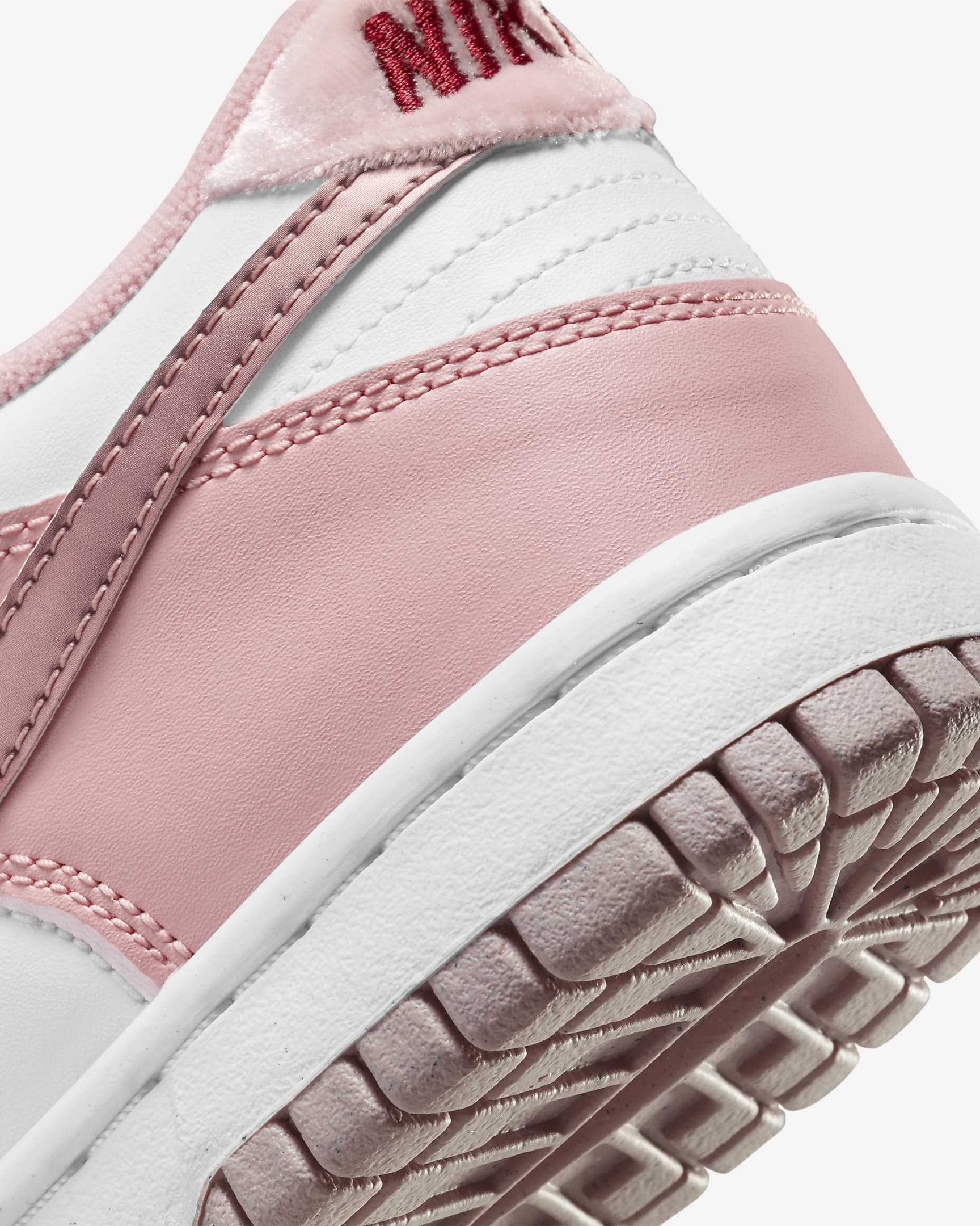 Nike Dunk Low-sko til større børn - Pink Glaze/hvid/Pomegranate/Pink Glaze