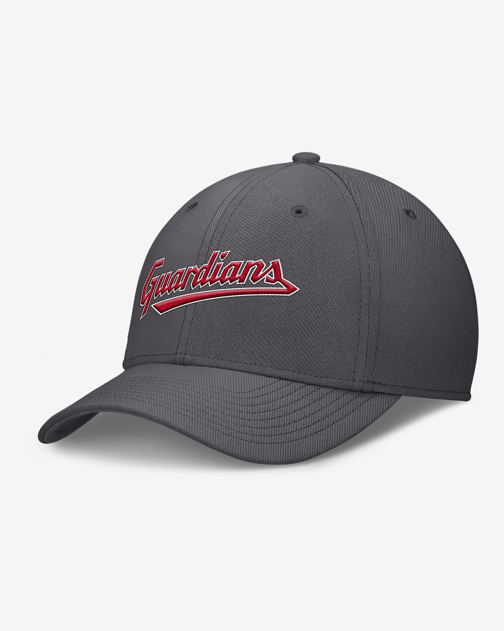 Gorra Nike Dri-FIT de la MLB para hombre Cleveland Guardians Swoosh - Gris