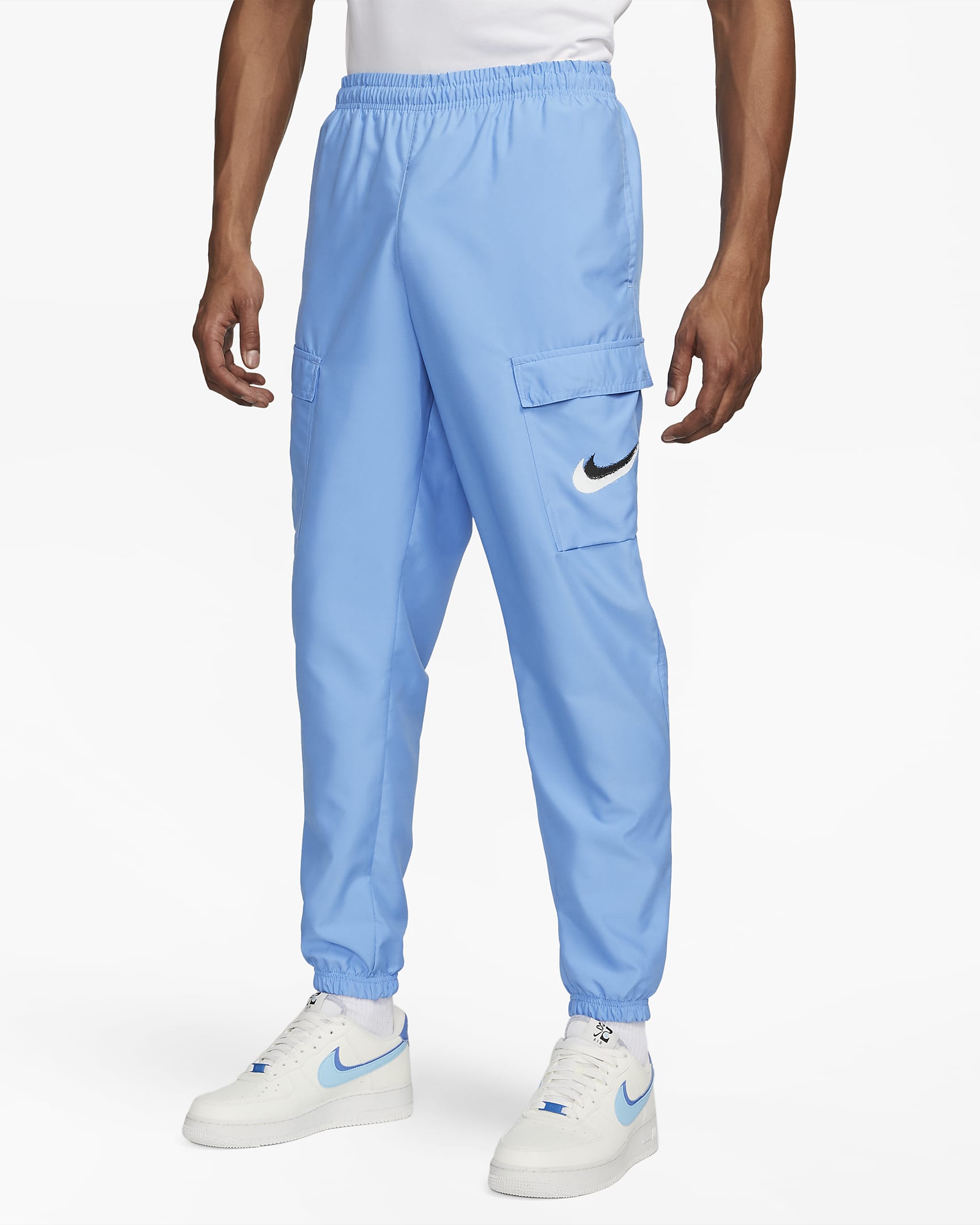 Nike Sportswear Men's Woven Cargo Trousers - University Blue