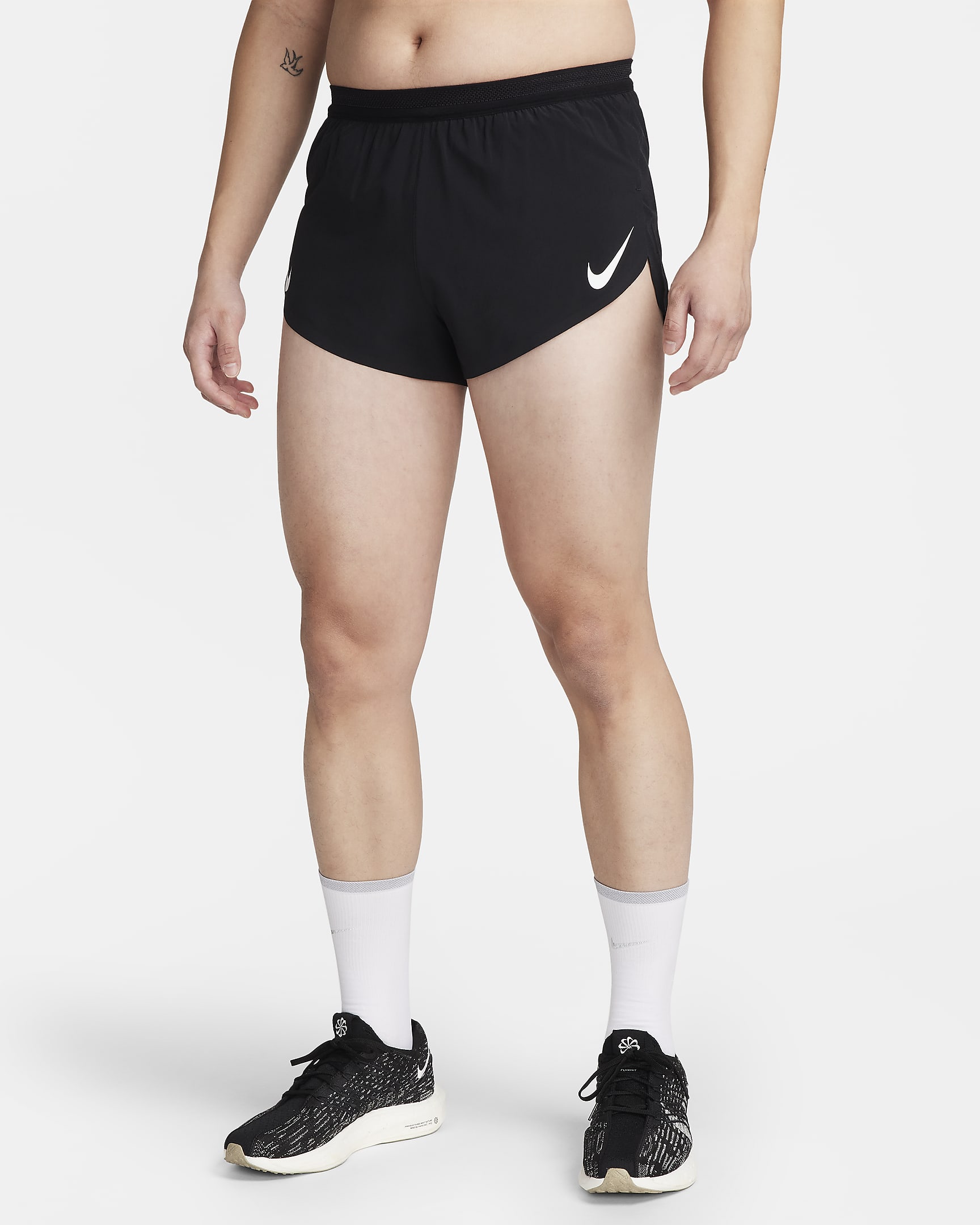 Nike AeroSwift Men's Dri-FIT ADV 2" Brief-Lined Running Shorts - Black/Summit White