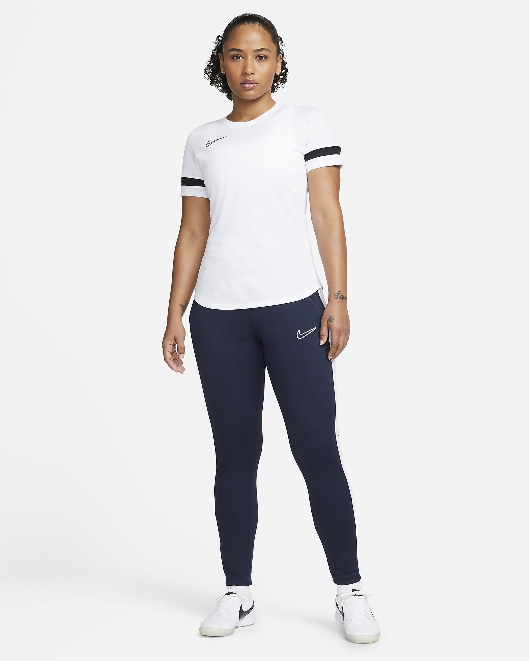 Nike Dri-FIT Academy Pantalón de fútbol - Mujer - Obsidian/Blanco/Blanco