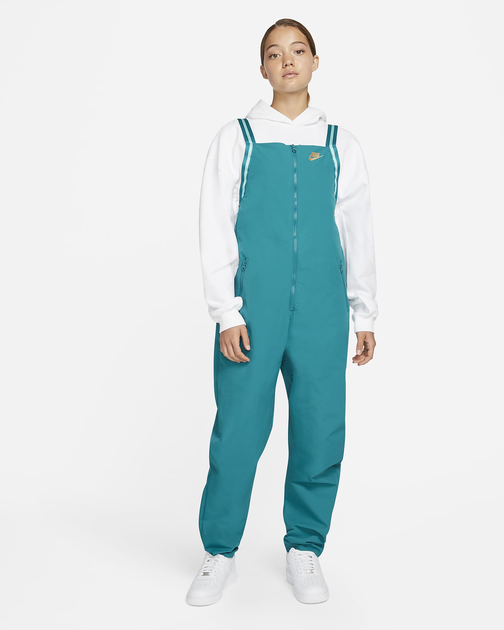Jumpsuit de tenis para mujer Serena Williams Design Crew - Abeto brillante/Copa/Oro metalizado