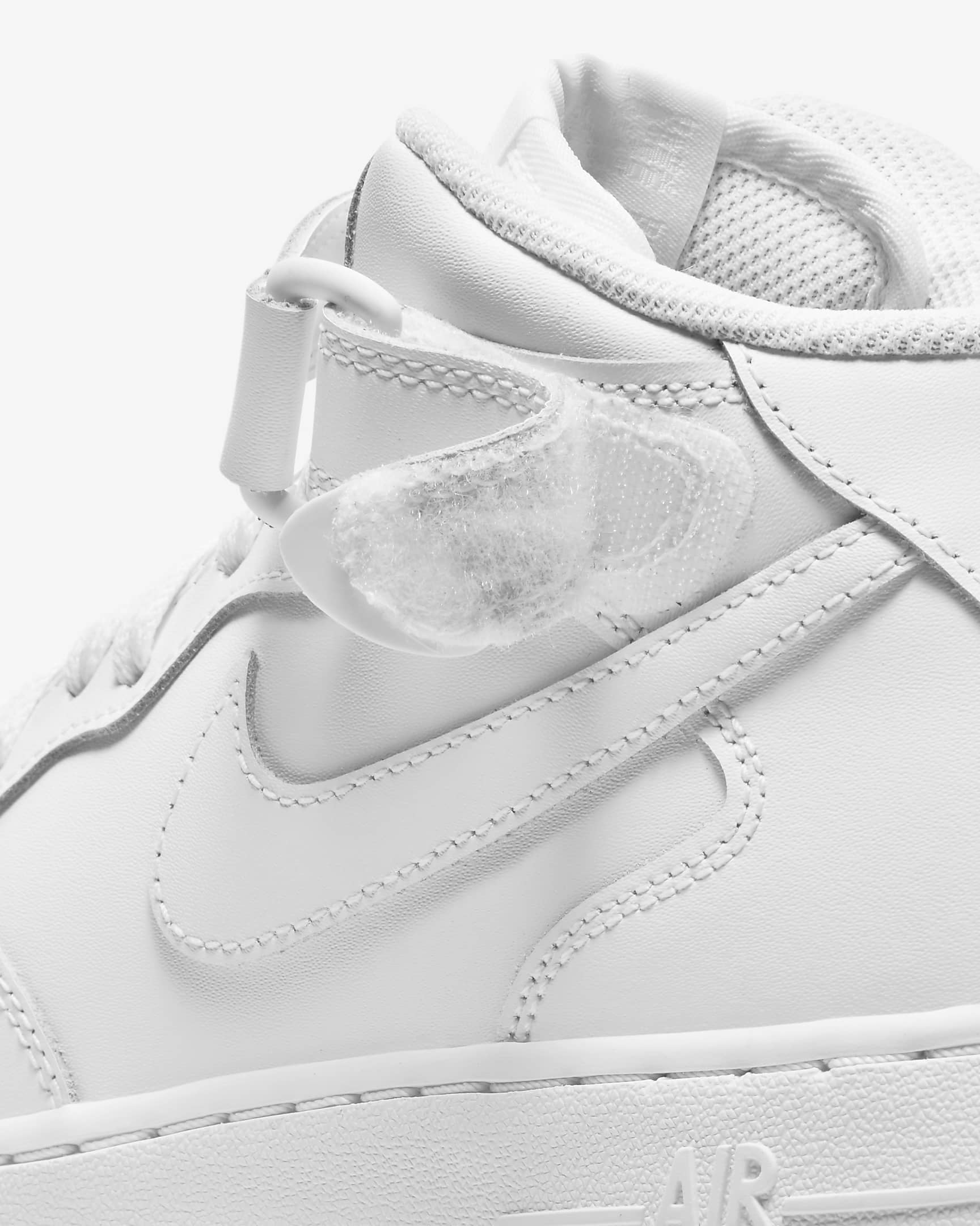 Nike Air Force 1 Mid LE Big Kids' Shoes - White/White