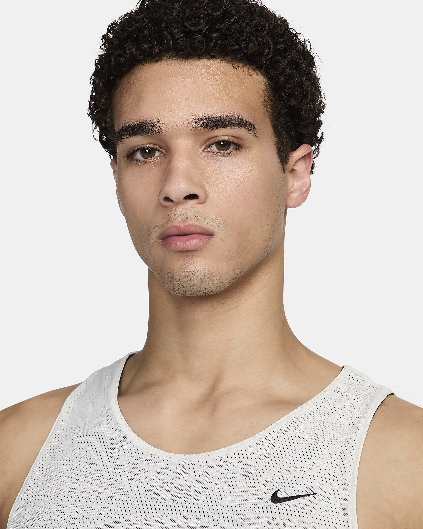 Nike Standard Issue omkeerbare basketbaljersey met Dri-FIT voor heren - Sail/Zwart/Zwart