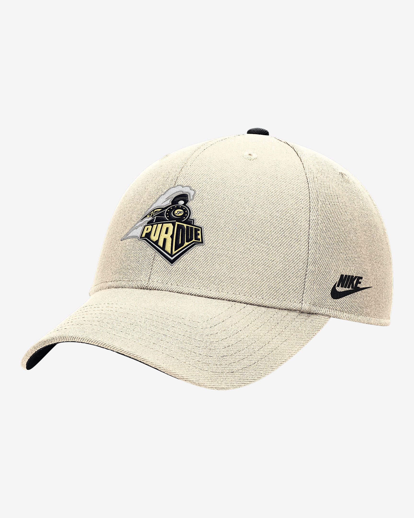 Purdue Rise Men's Nike College Adjustable Cap - Natural