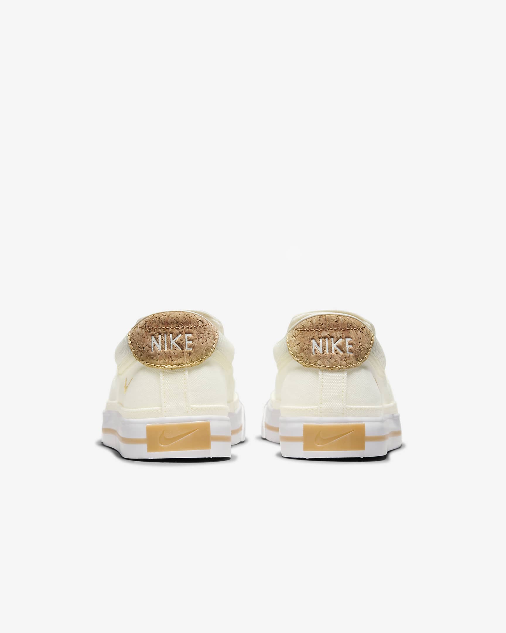 Nike Court Legacy 女款懶人鞋 - Pale Ivory/Gum Light Brown/Sail/Metallic Gold