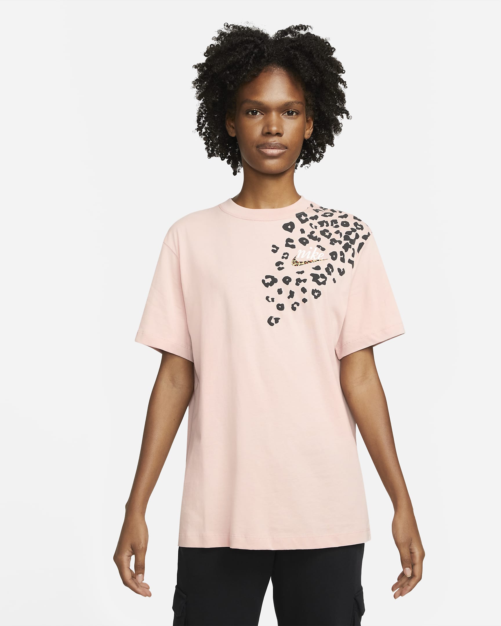 Playera con ajuste boyfriend para mujer Nike Sportswear - Rosa Oxford