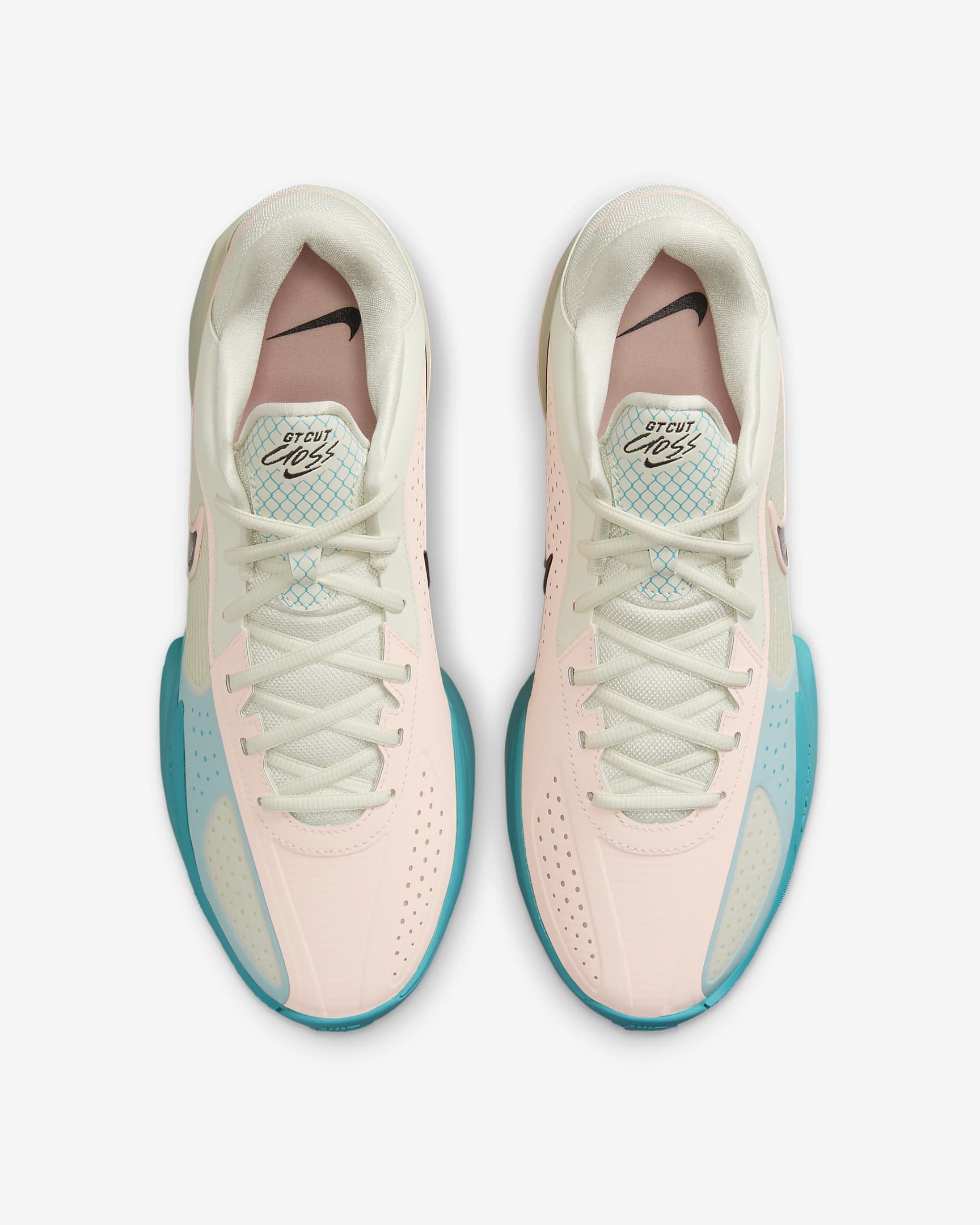 Nike G.T. Cut Cross Basketball Shoes - Sea Glass/Dusty Cactus/Black/Crimson Tint