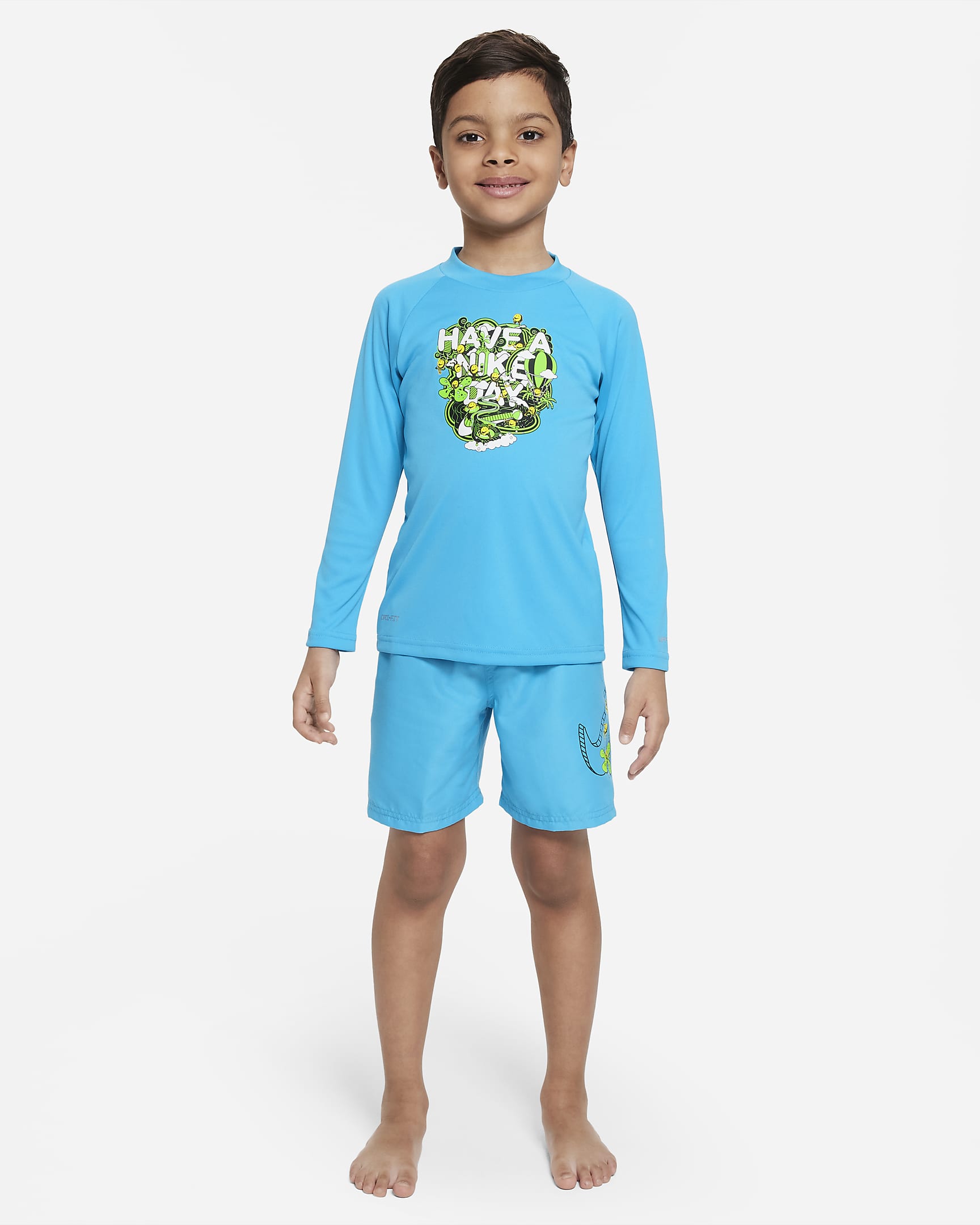 Nike Dri-FIT Little Kids' (Boys') Long-Sleeve Swim Hydroguard. Nike.com