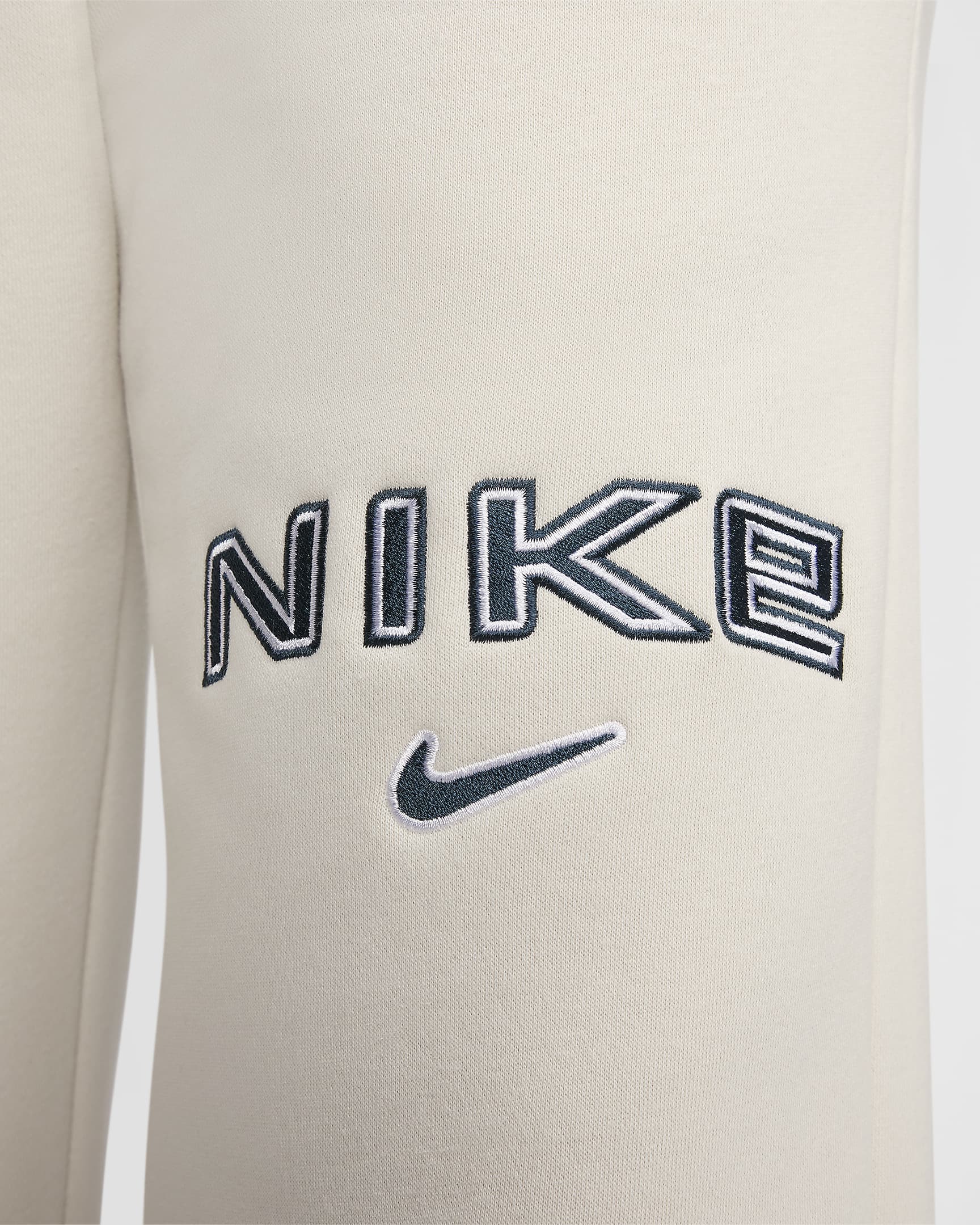 Nike Sportswear Phoenix Fleece Women's High-Waisted Wide-Leg Logo Trousers - Light Orewood Brown