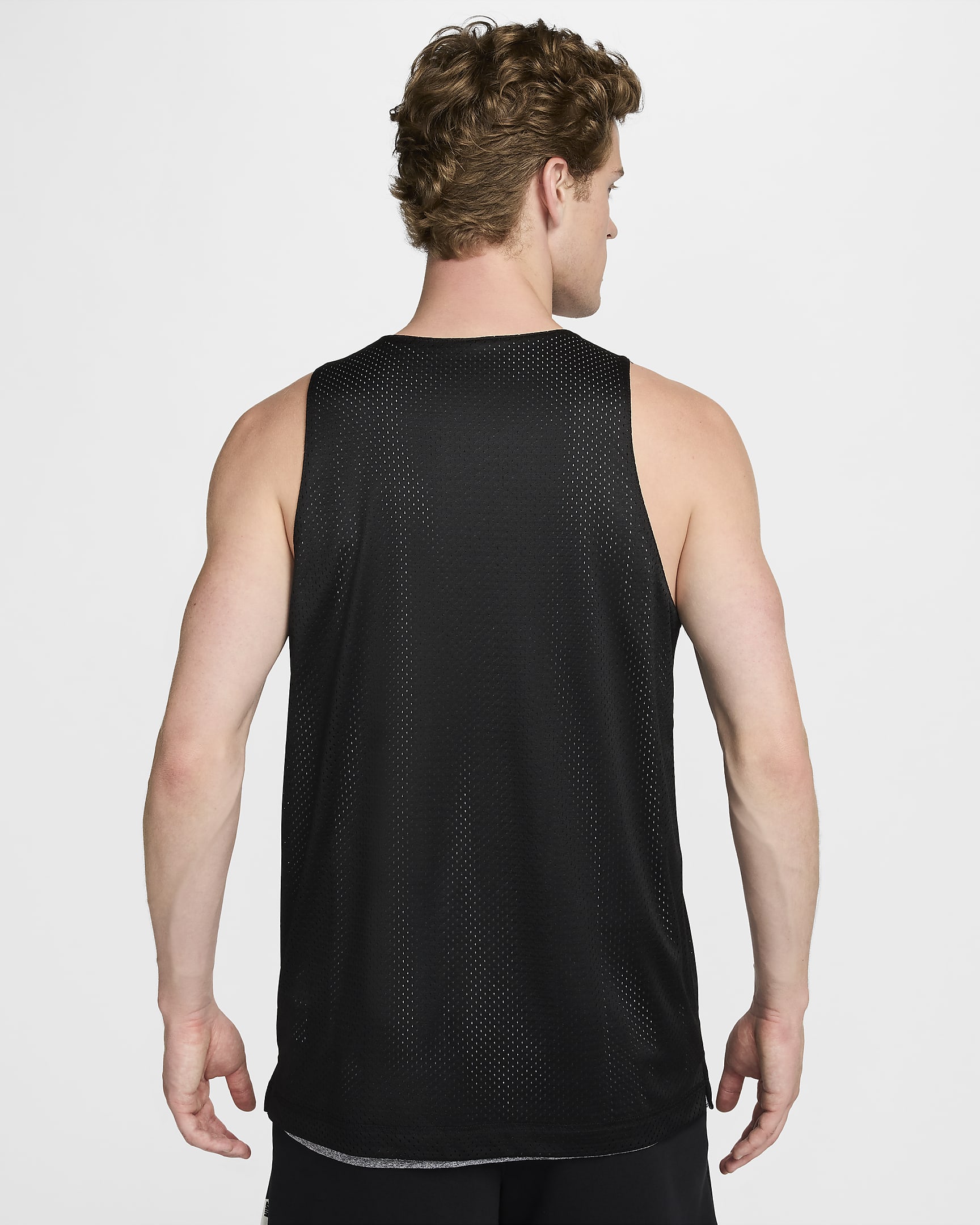 Jersey de básquetbol Dri-FIT reversible para hombre Nike Standard Issue - Negro/Gris oscuro/Marfil pálido