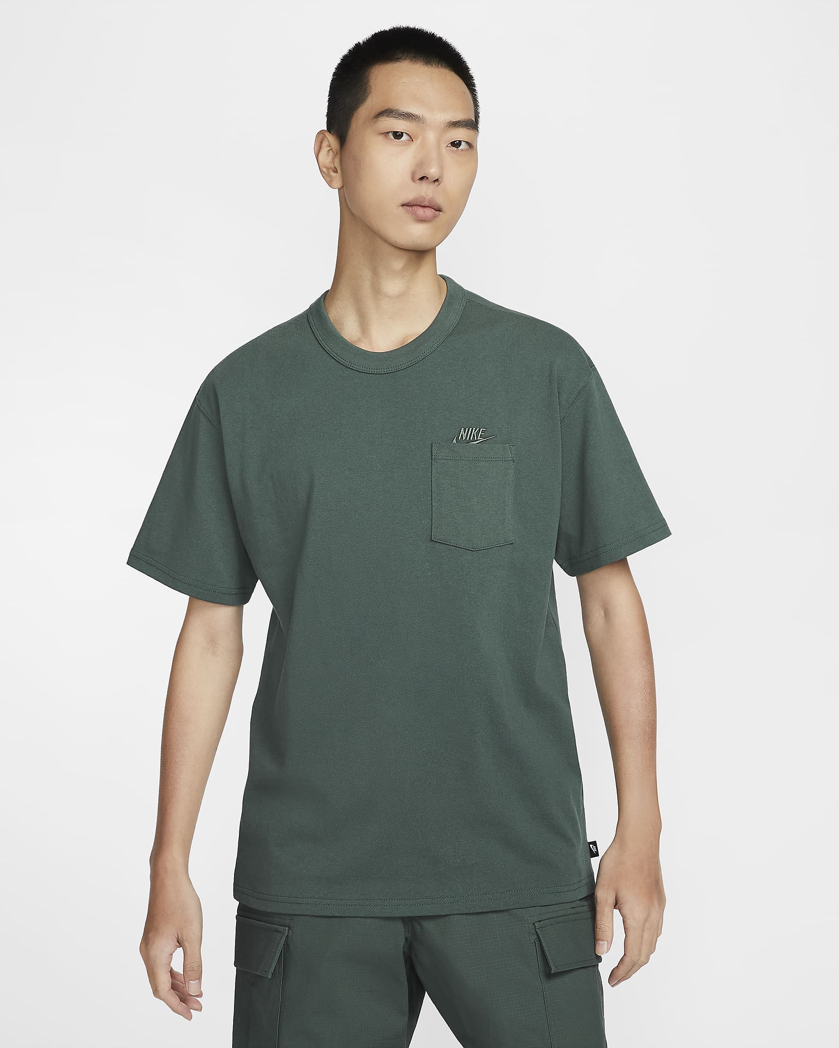 Nike Sportswear Premium Essentials Men's Pocket T-Shirt - Vintage Green