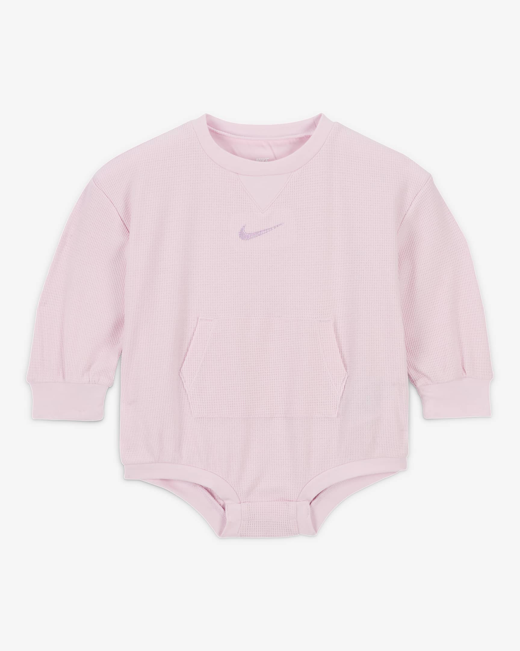 Body de manga larga para bebé (12-24 meses) Nike ReadySet - Espuma rosa