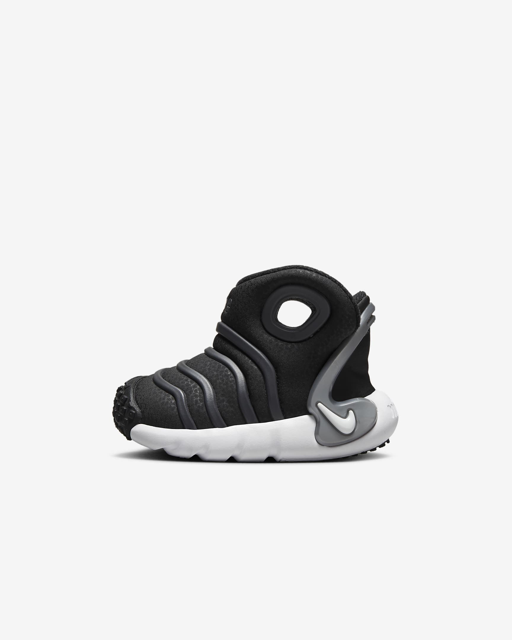 Nike Dynamo GO Baby/Toddler Easy On/Off Boots - Black/Metallic Silver/White/Anthracite