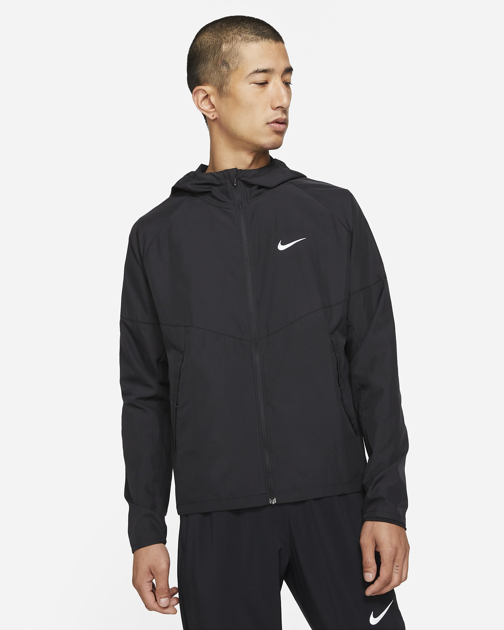 Nike Repel Miler Men's Running Jacket - Black/Black