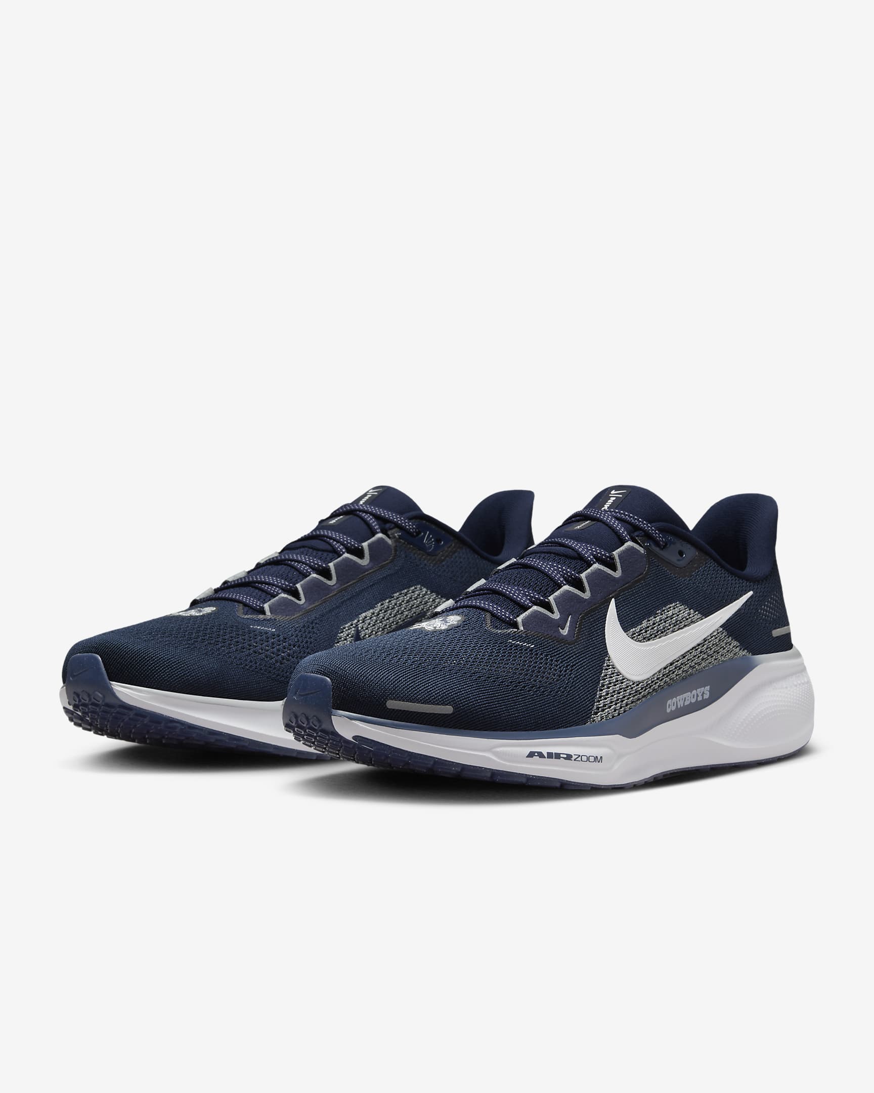 Tenis de correr en pavimento para hombre Nike Pegasus 41 NFL Dallas Cowboys - Azul marino universitario/Blanco/Gris lobo/Blanco