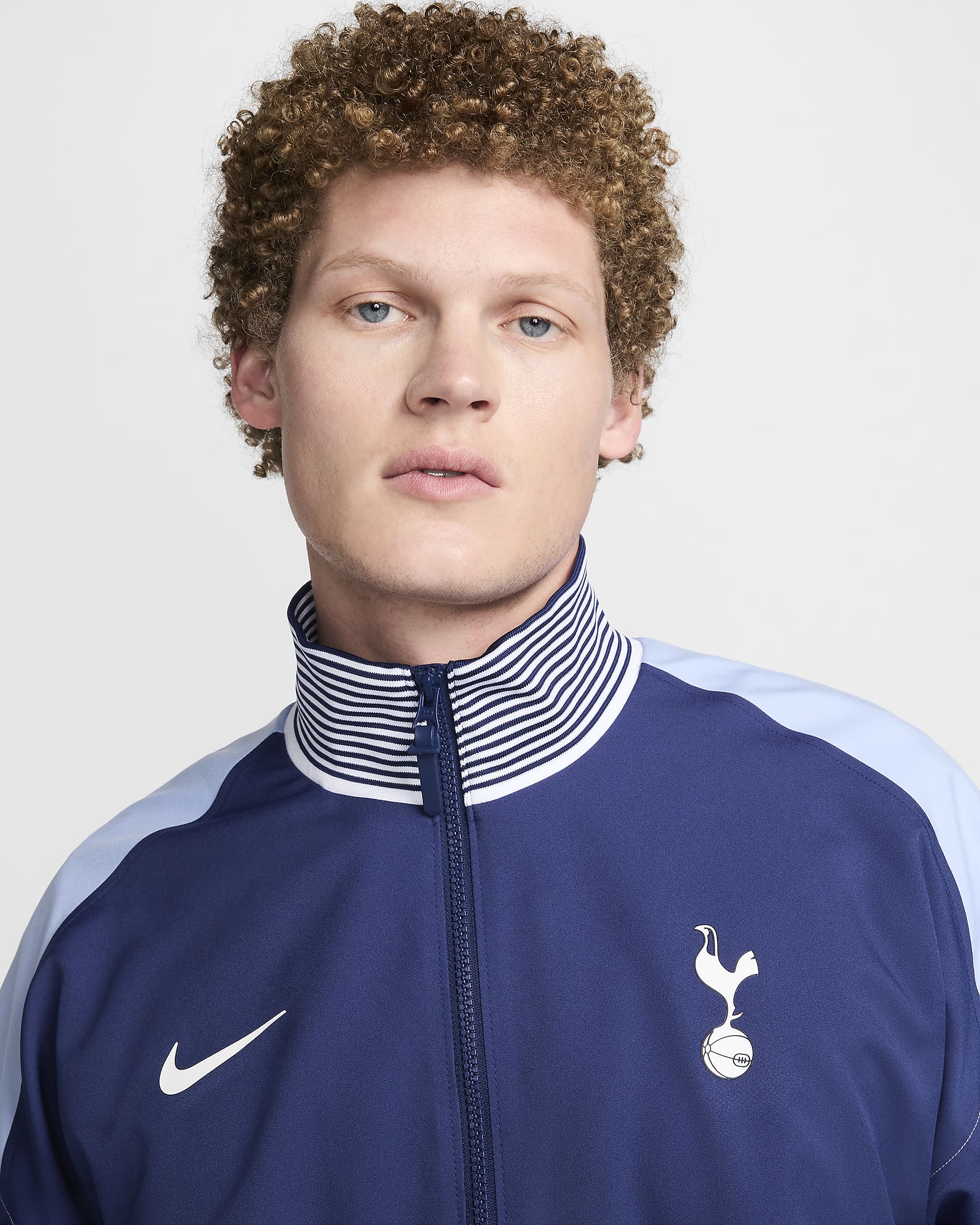 Tottenham Hotspur Strike Nike Dri-FIT Fußballjacke für Herren - Binary Blue/Cobalt Bliss/Weiß