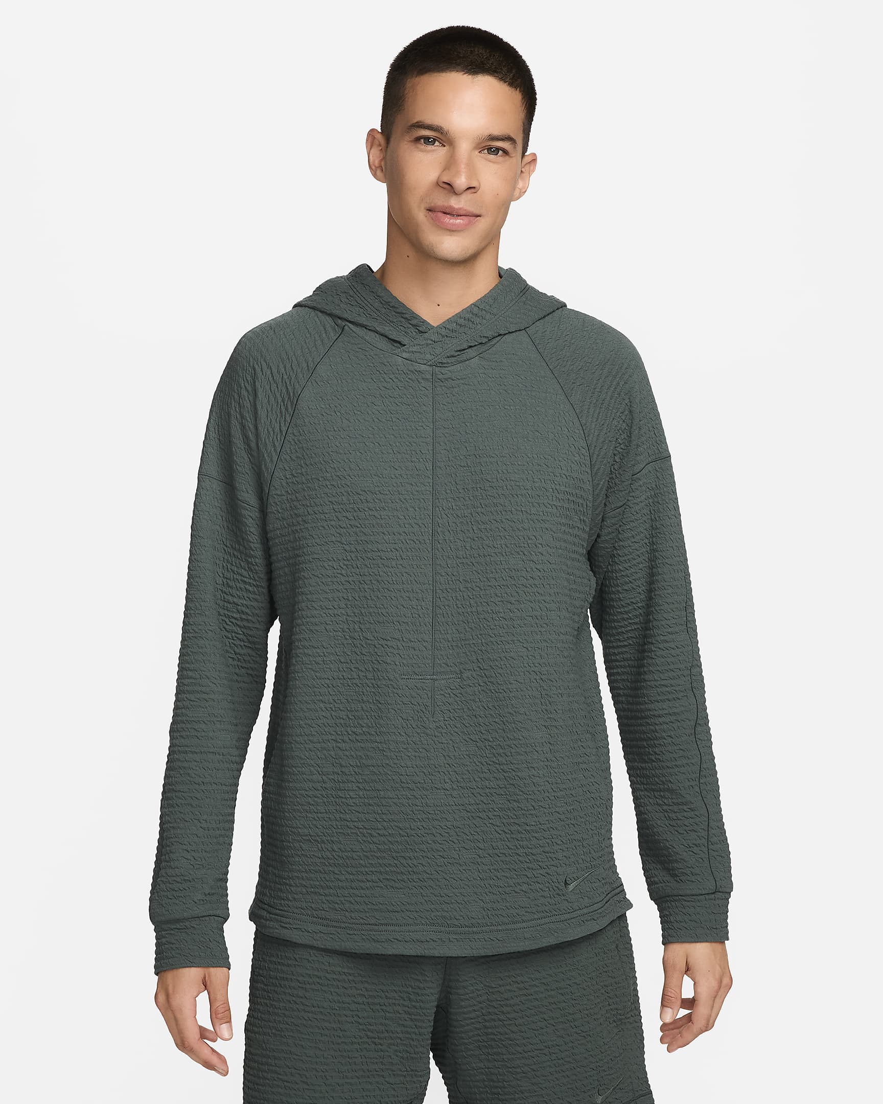 Nike Yoga Men's Dri-FIT Pullover - Vintage Green/Vintage Green/Vintage Green