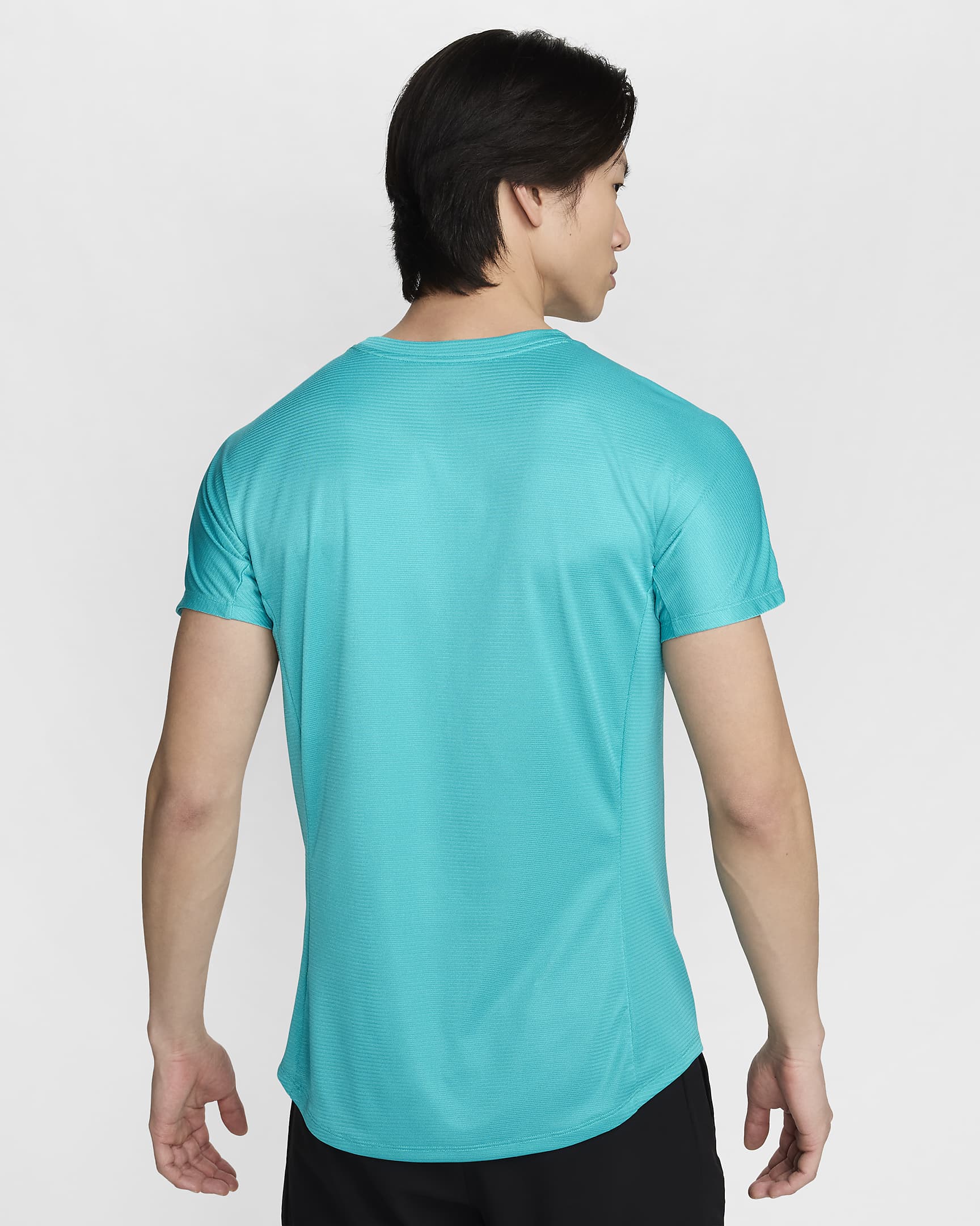 Rafa Challenger Nike Dri-FIT kortermet tennistrøye til herre - Dusty Cactus/Svart