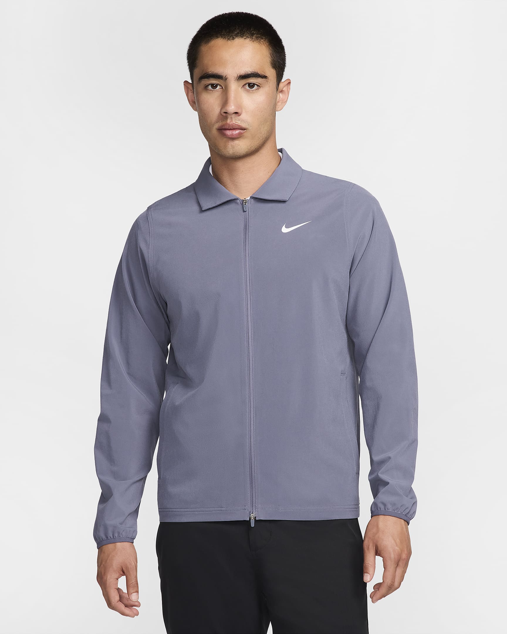 Nike Tour Men's Repel Full-Zip Golf Jacket - Light Carbon/White