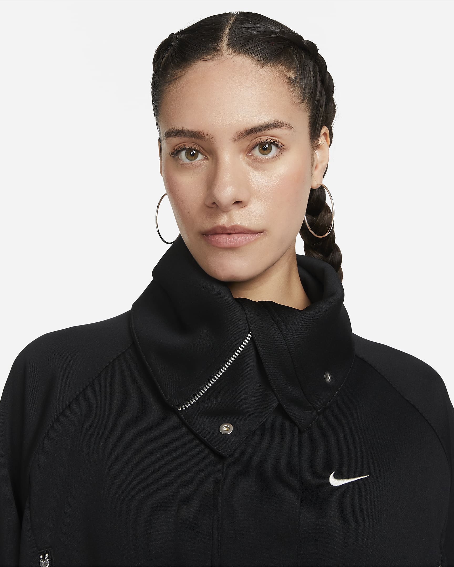 Nike Sportswear Collection Women's Oversized Cropped Tracksuit Jacket ...