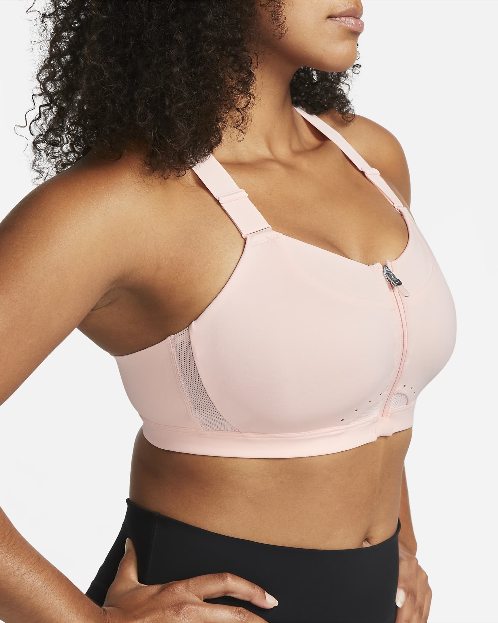 Nike Alpha Women S High Support Padded Zip Front Sports Bra Nike Nl