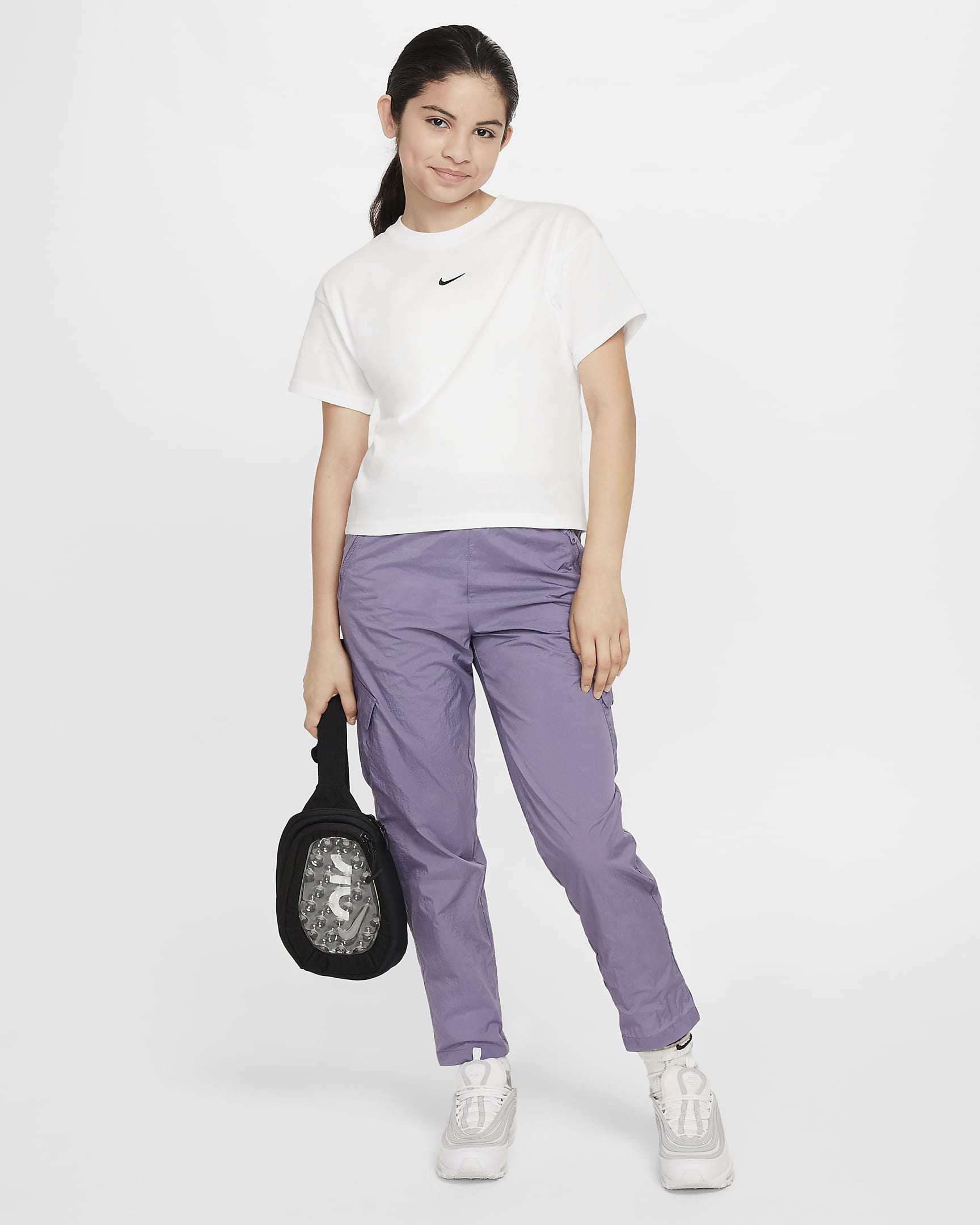 T-shirt Nike Sportswear Essential pour ado (fille) - Blanc