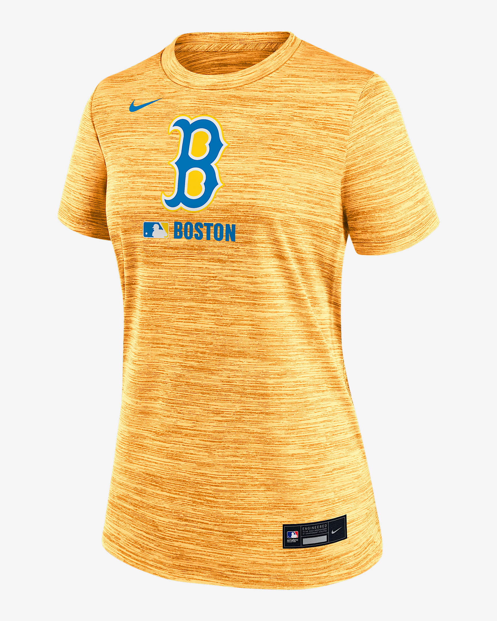 Boston Red Sox Authentic Collection City Connect Velocity Women's Nike Dri-FIT MLB T-Shirt - Navy
