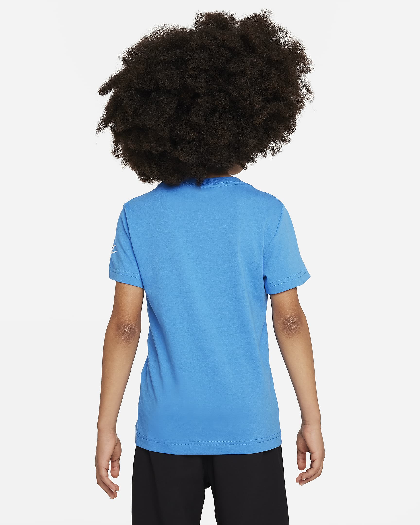 Playera estampada para niño talla pequeña Nike - Azul foto claro