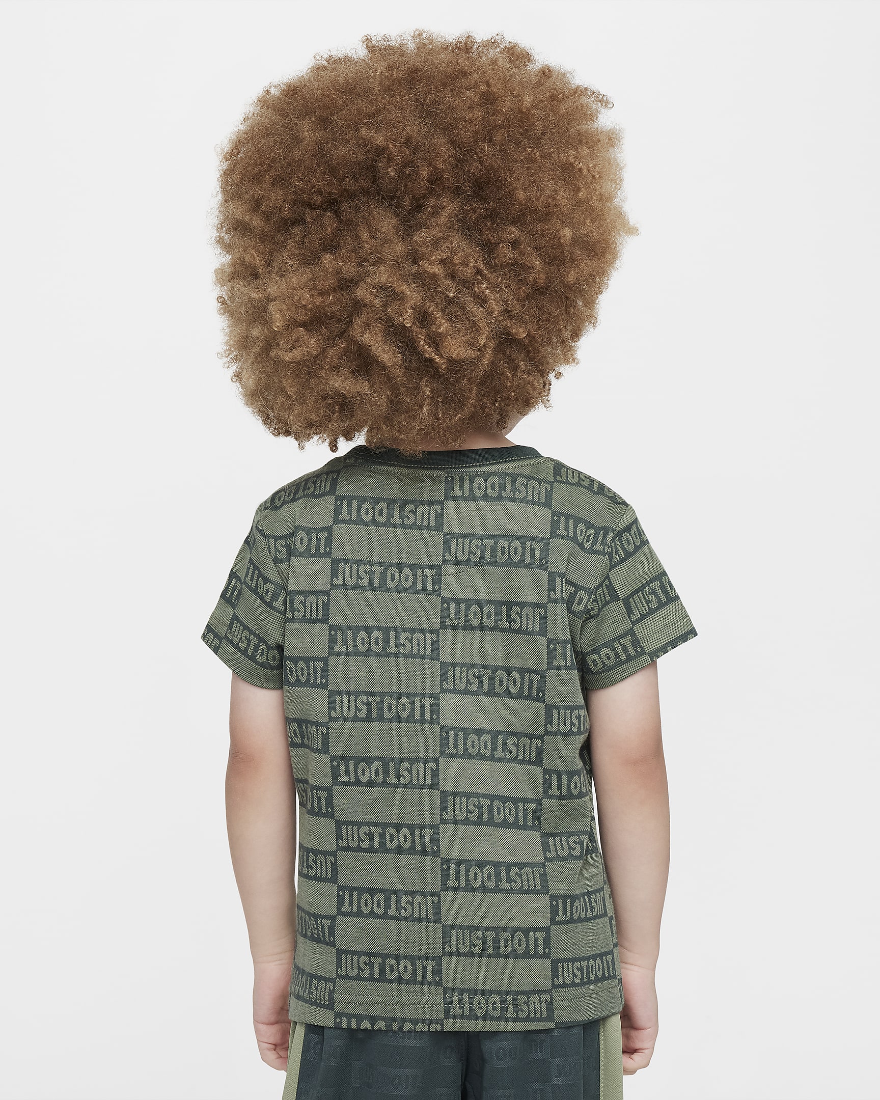 Nike "Just Do It" Toddler Jacquard T-Shirt - Oil Green