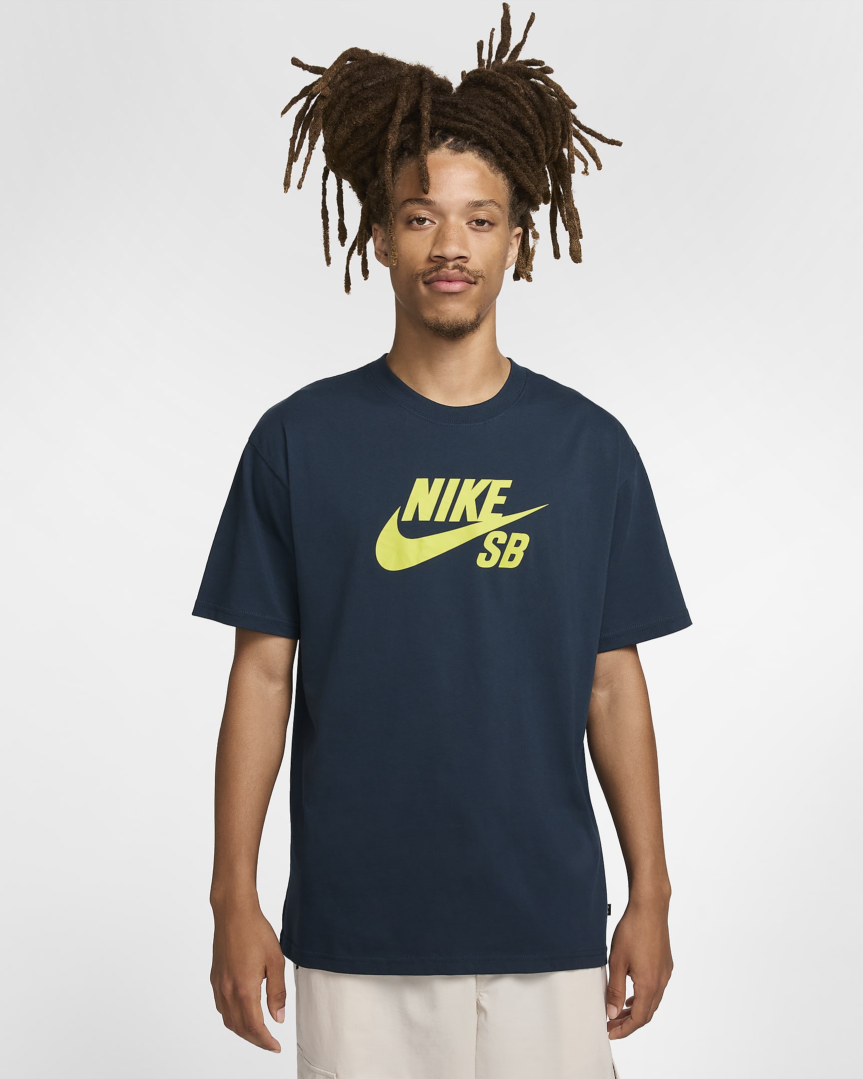 Nike SB Skateshirt met logo voor heren - Armory Navy