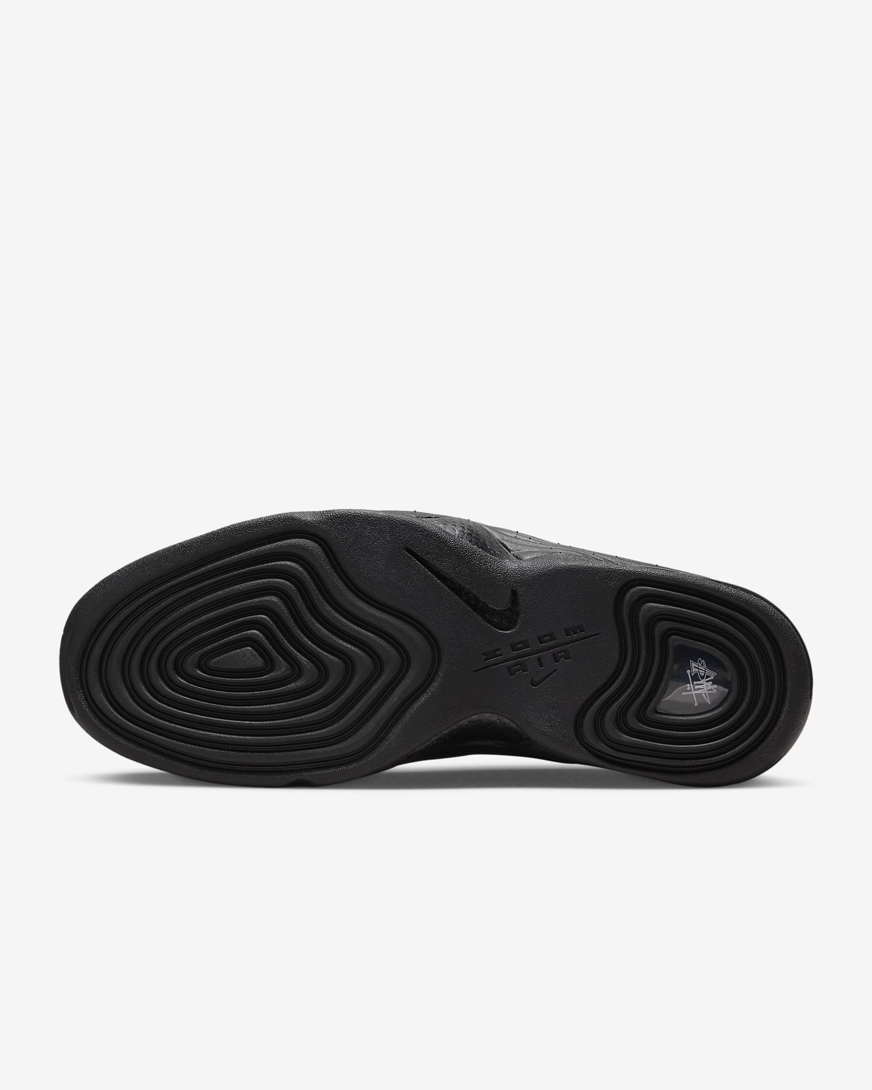 Nike Air Penny 2 x Stüssy Men's Shoes - Black/Black/White