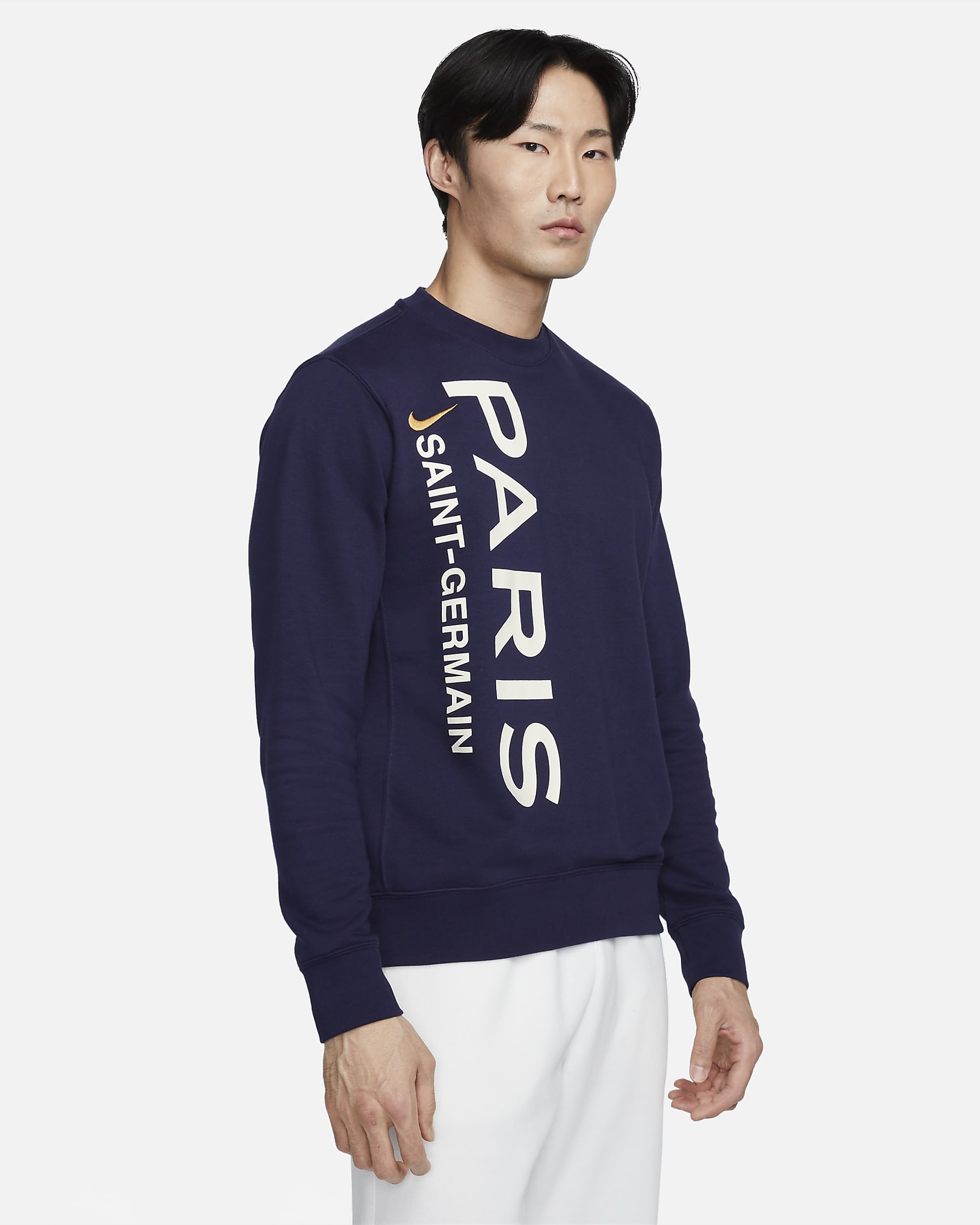 Paris Saint-Germain Club Men's Nike Football Crew-Neck French Terry ...