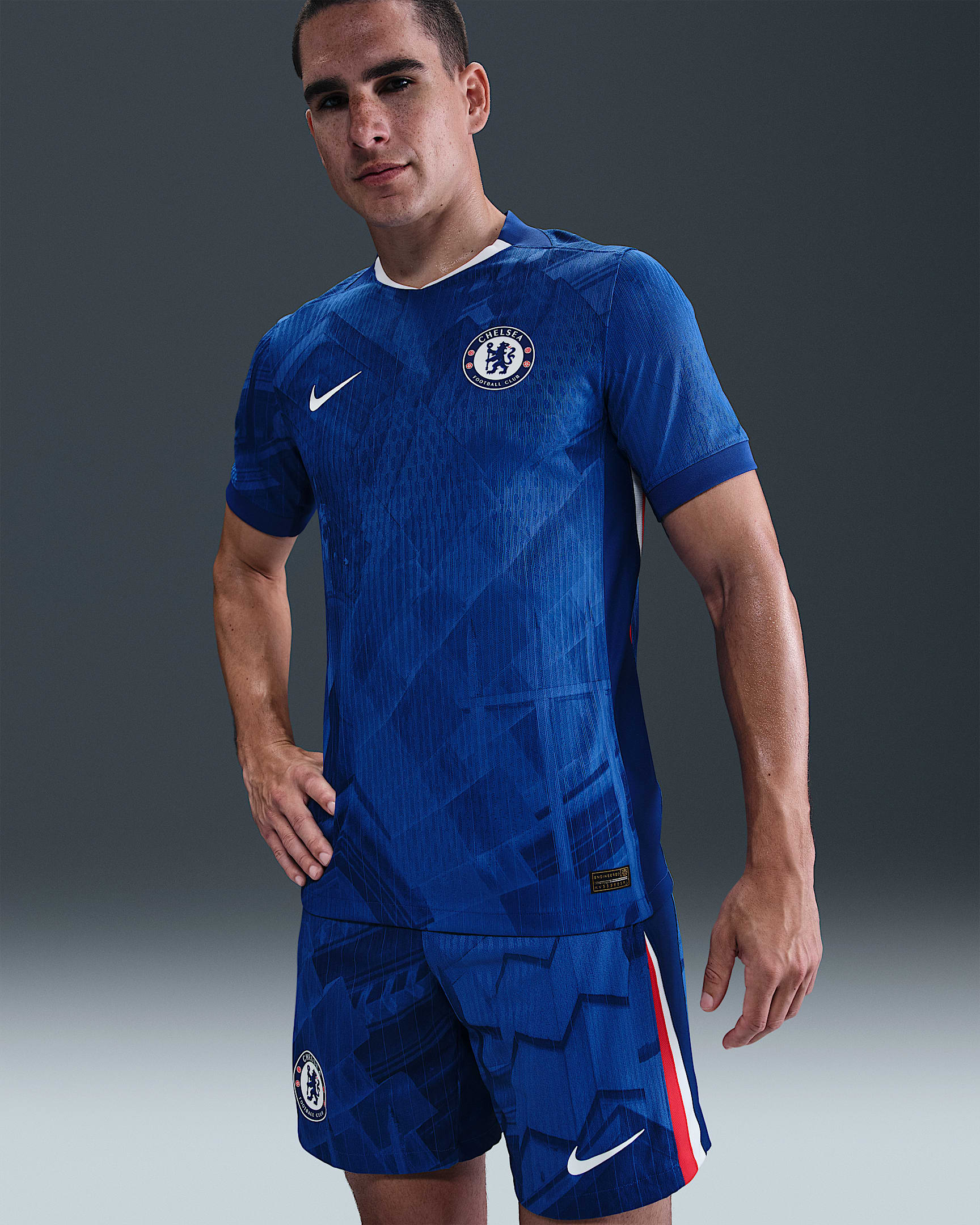 Chelsea F.C. 2025/26 Match Home Men's Nike Dri-FIT ADV Football Authentic Shirt - Rush Blue/White/Speed Red/White