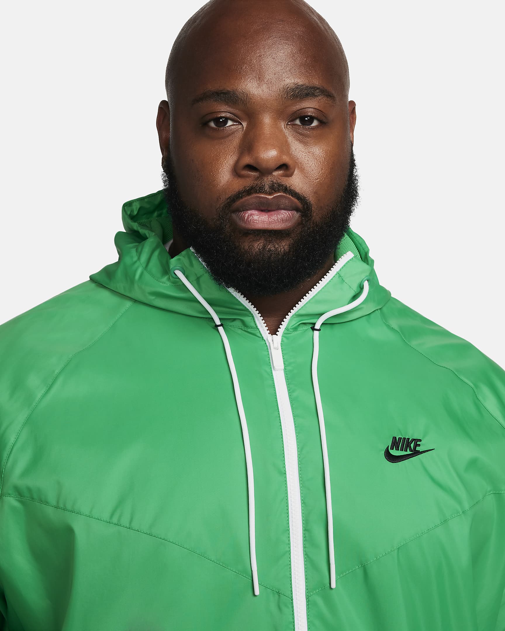 Nike Sportswear Windrunner Kapüşonlu Erkek Ceketi - Stadium Green/Siyah