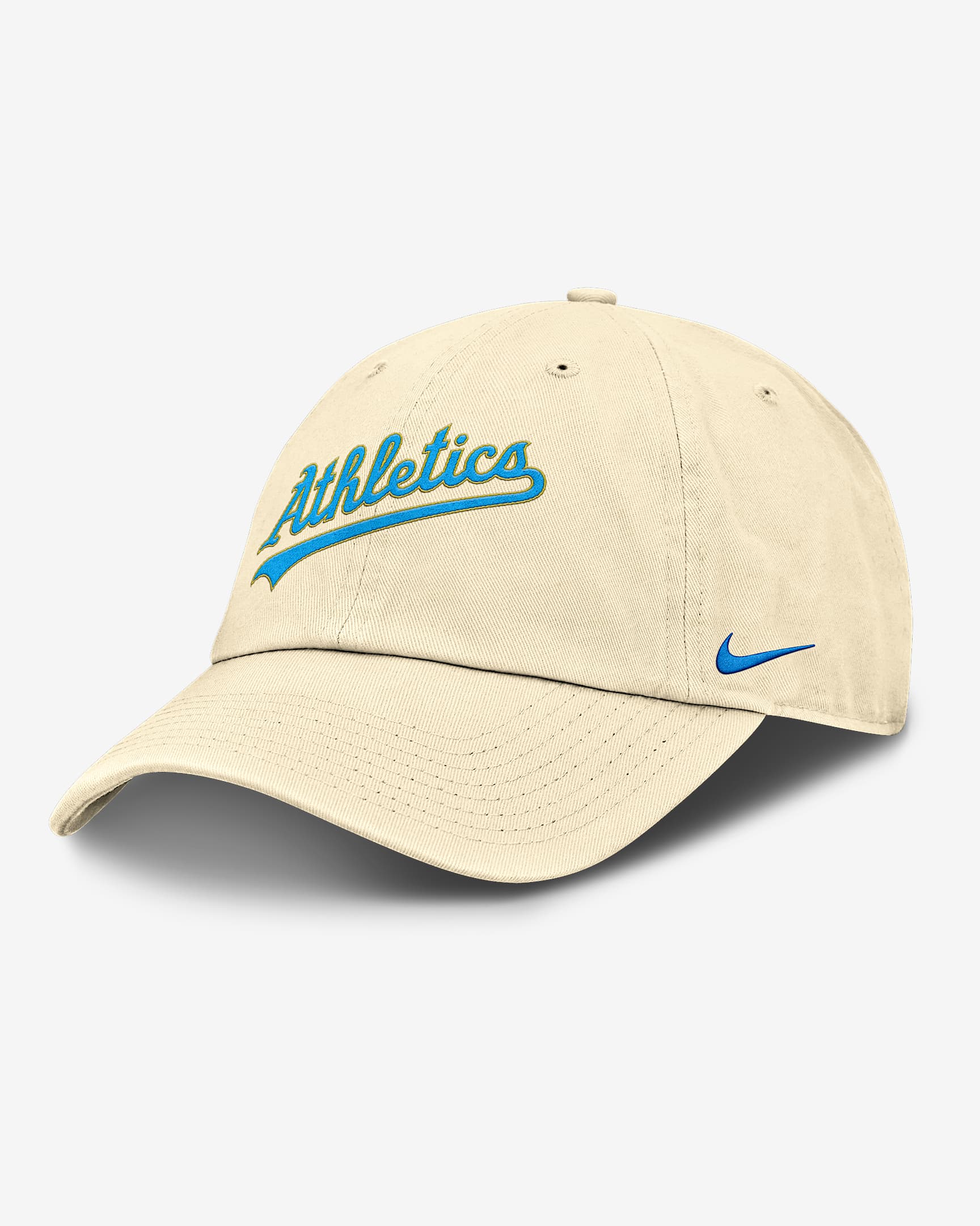 Oakland Athletics Club Men's Nike MLB Adjustable Hat - Coconut Milk